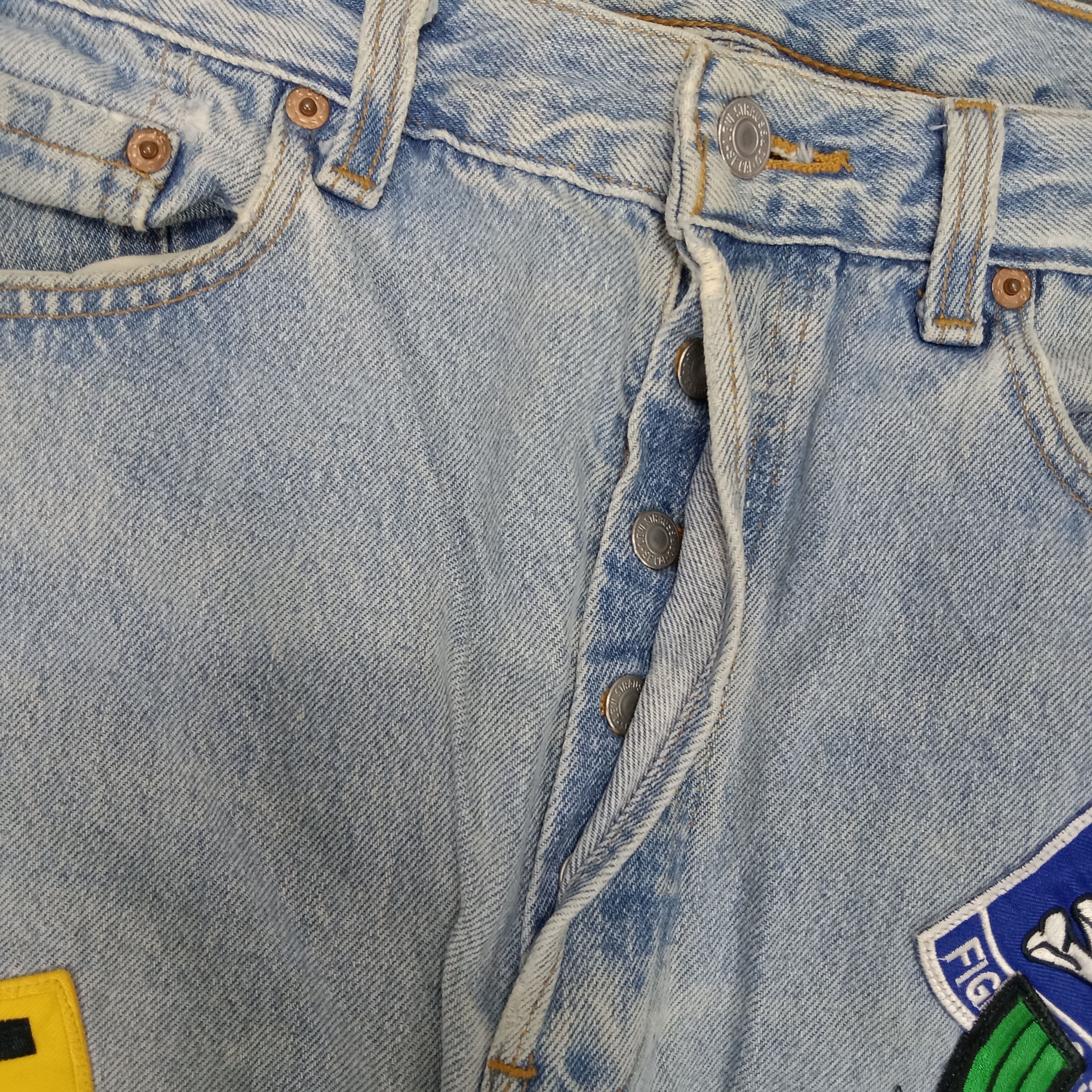 Levi's × Vintage Levi's American Style Custom Patchwork Denim Jeans Size US 33 - 5 Thumbnail