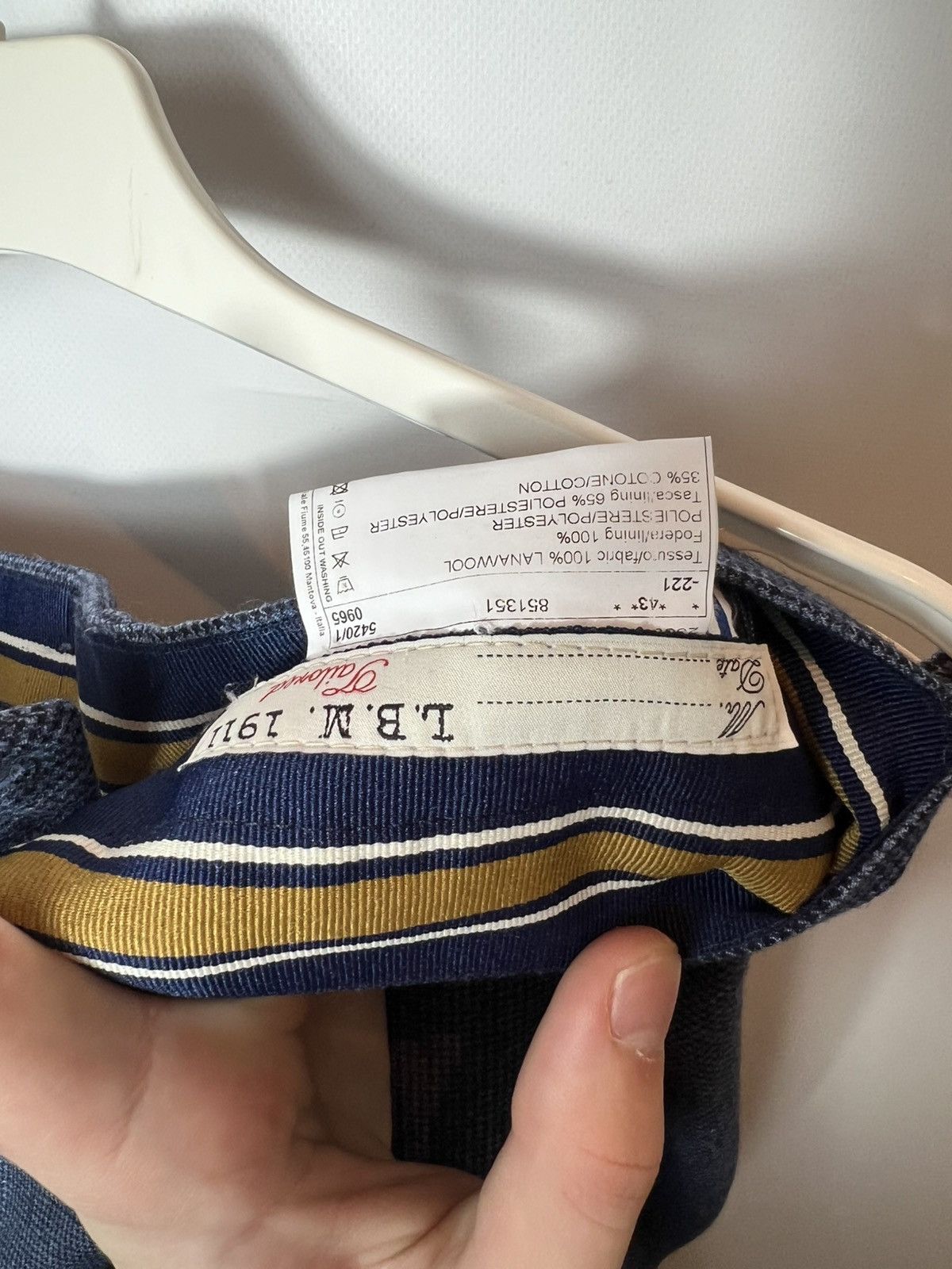 L.B.M. 1911 Vintage luxury Luigi Bianchi Mantova L.B.M 1911 Pants Sz 50R Size US 34 / EU 50 - 6 Thumbnail