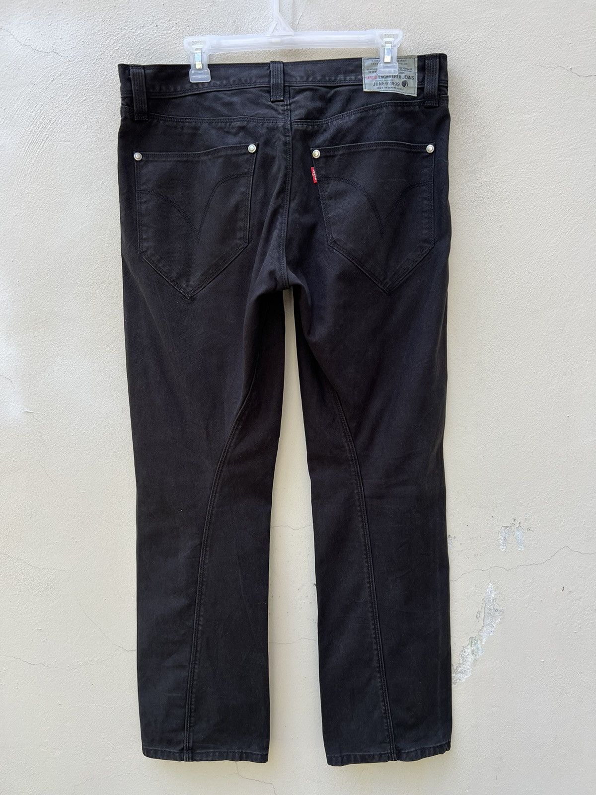 Levi's Vintage 2004 Levi’s Engineered Super Black Denim Jeans Size US 34 / EU 50 - 13 Thumbnail