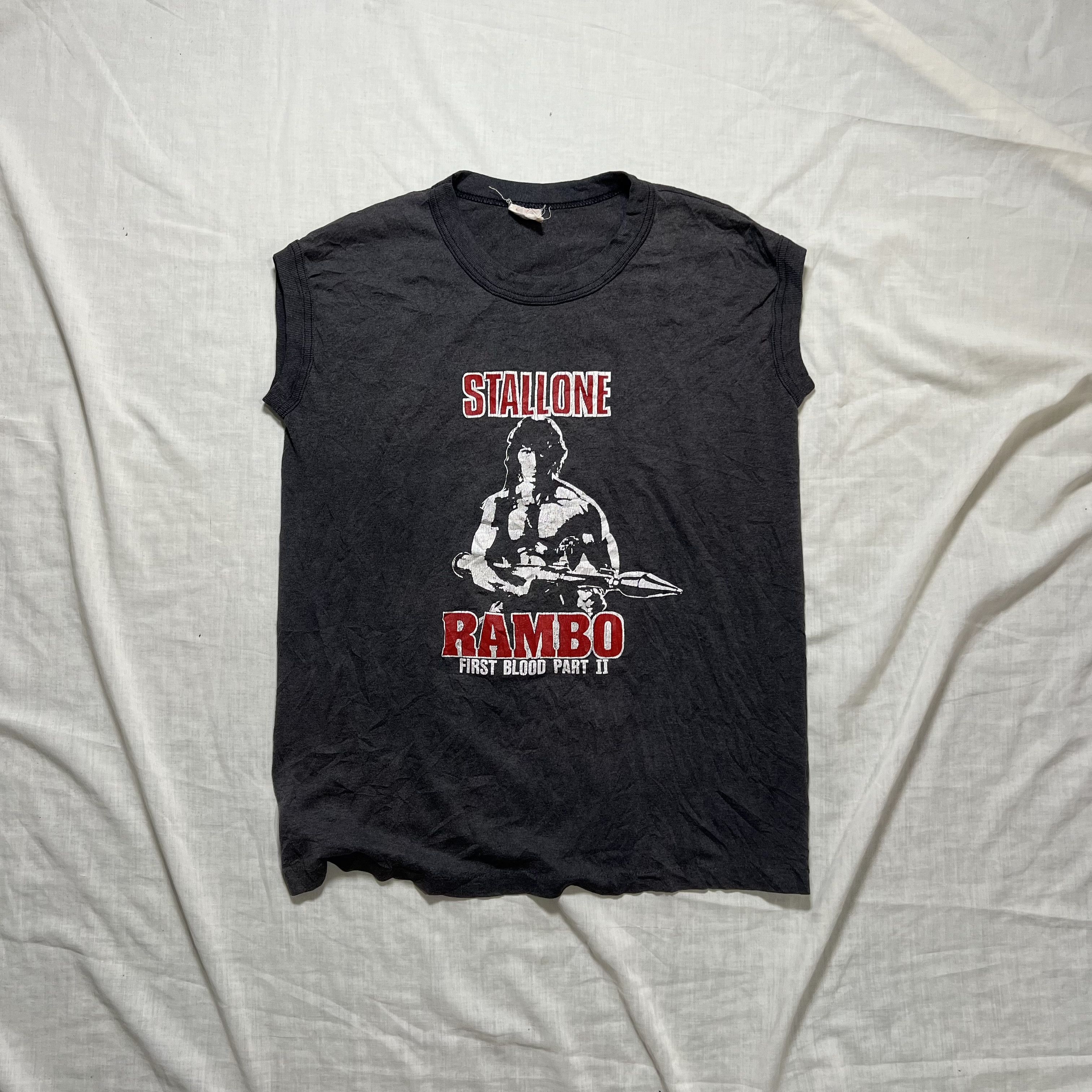 Vintage Vintage 1985 Rambo Promo Tee "First Blood Part 2" Size US L / EU 52-54 / 3 - 1 Thumbnail