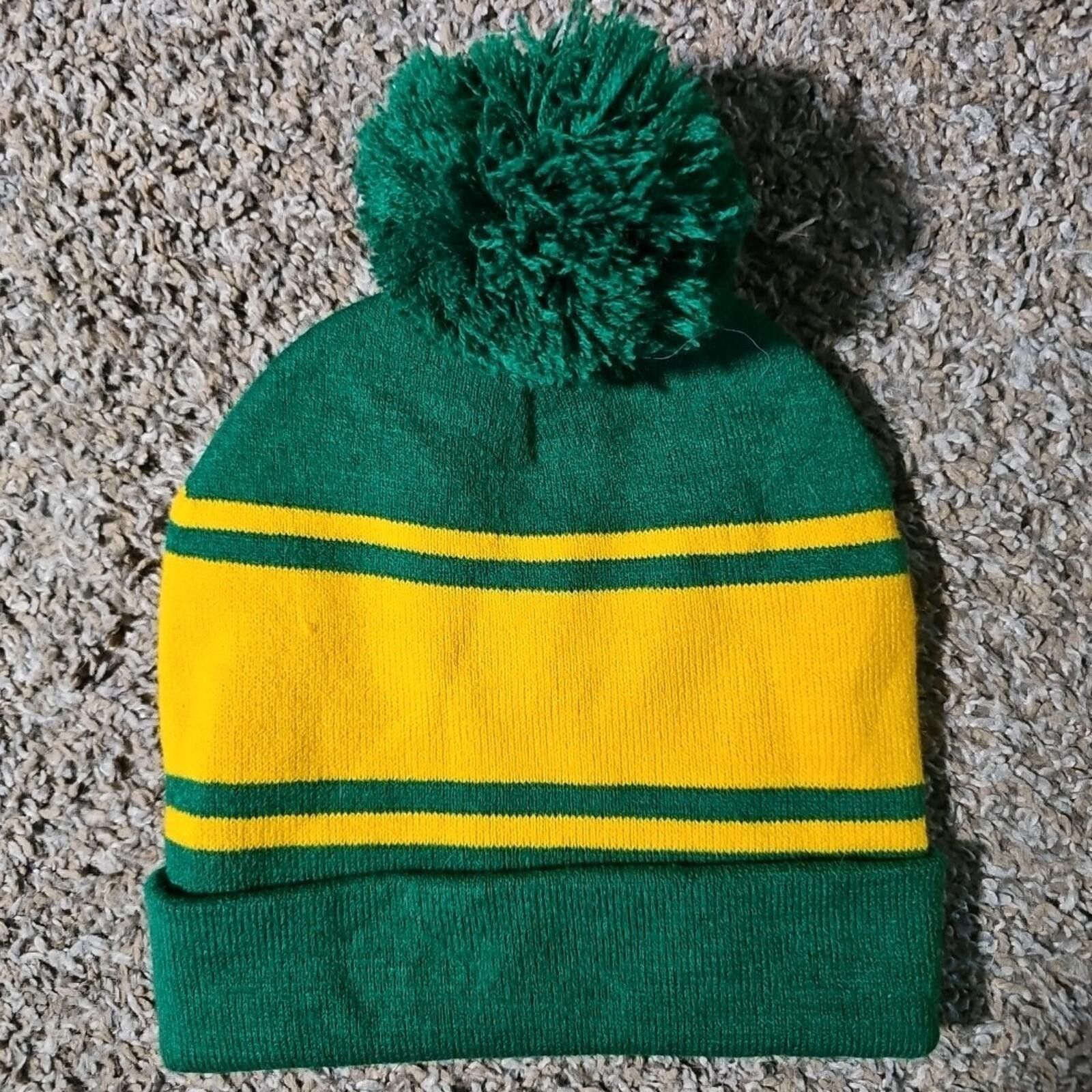 Absolut Joy Absolut. Green Gold Poof Beanie Size ONE SIZE - 3 Thumbnail