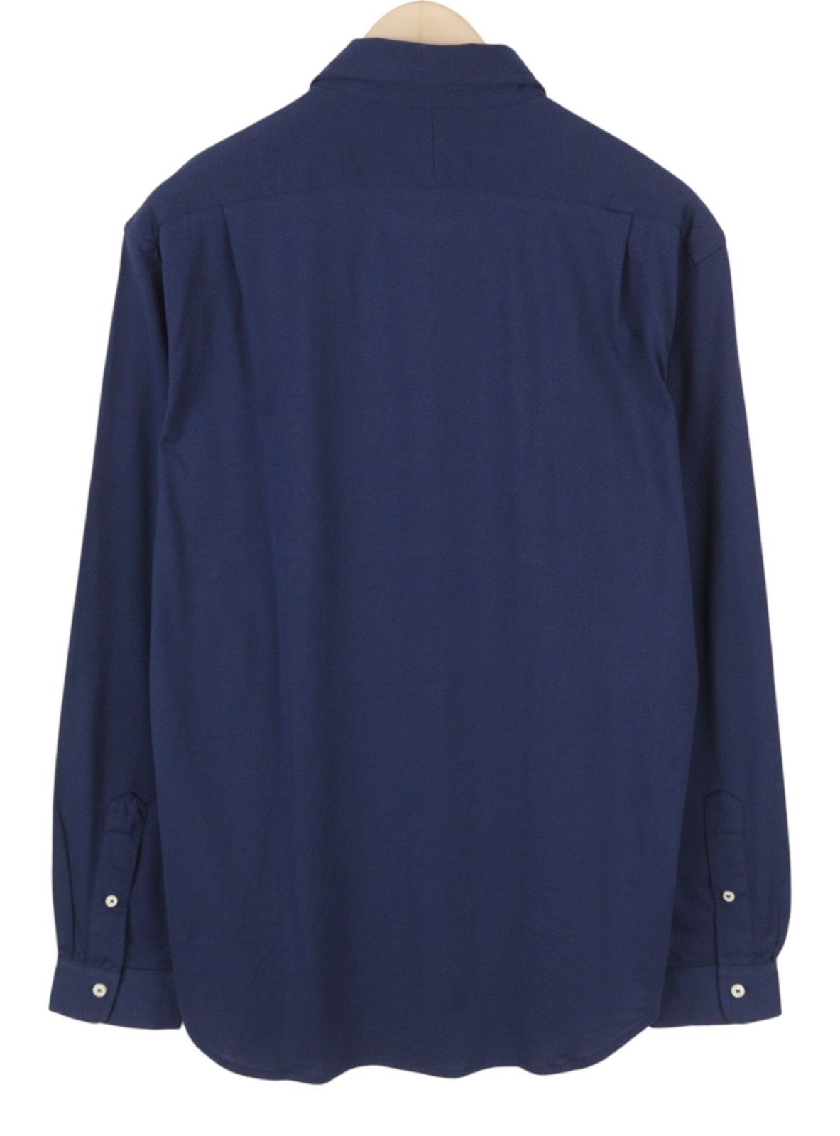 Ralph Lauren L Dark Blue Cutaway Button-Up Embroidered Logo 86990 Size US L / EU 52-54 / 3 - 2 Thumbnail