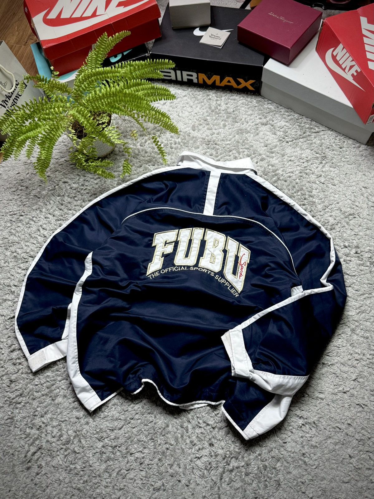 Fubu 90s Fubu Rare Jacket Vintage Big Logo Skate Streetwear Y2K Size US L / EU 52-54 / 3 - 1 Thumbnail