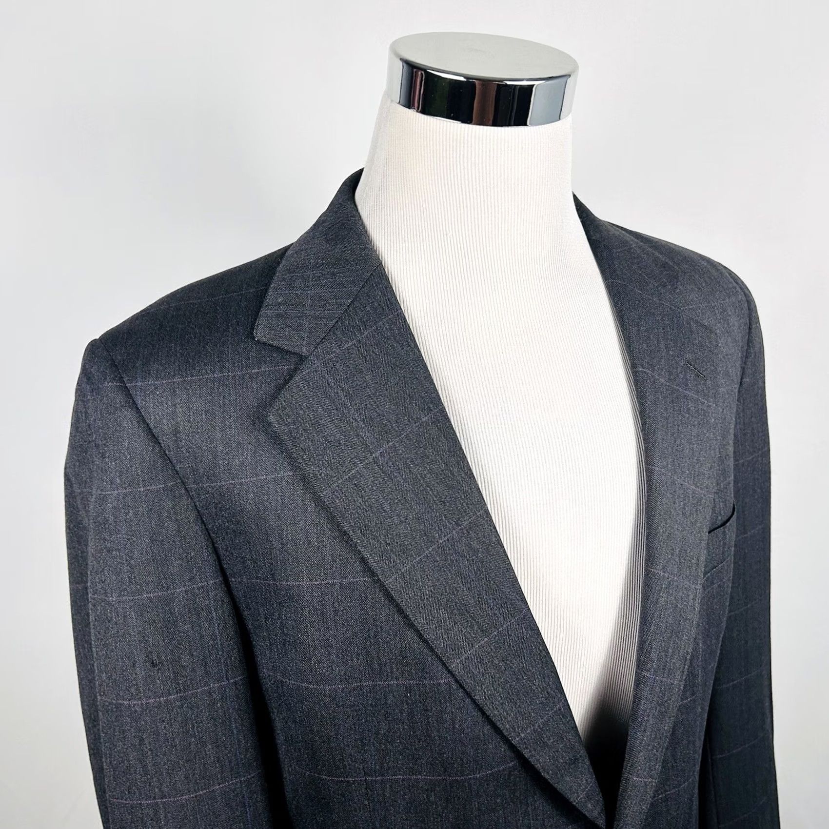 Ralph Lauren VINTAGE Ralph Lauren Polo University Club Sport Coat Gray Plaid 100% Wool Two Button 42R Mens Regular Coat Size US XS / EU 42 / 0 - 2 Thumbnail