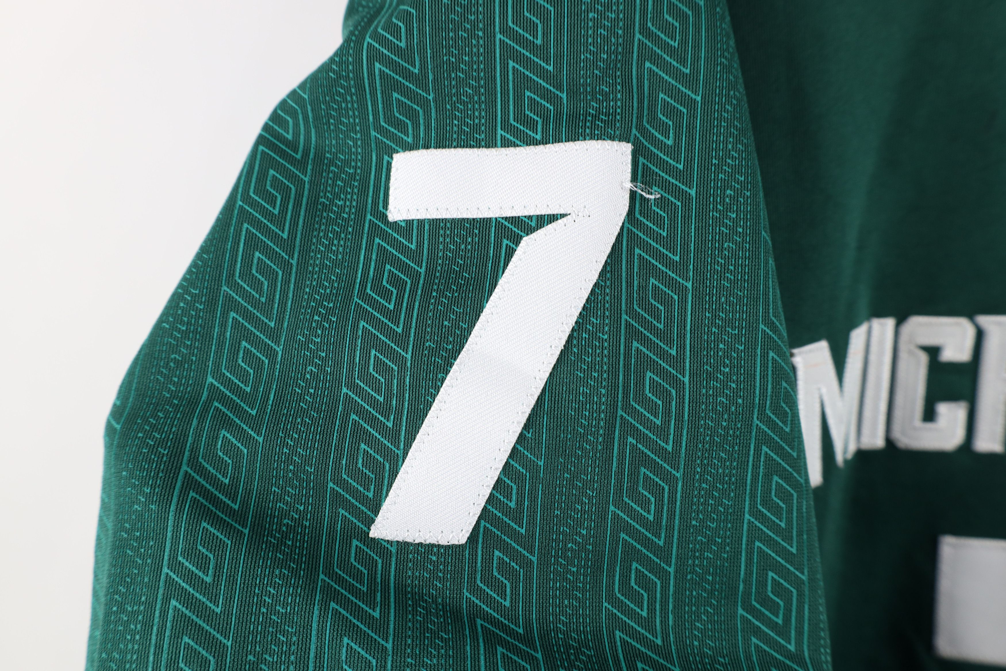 Nike Nike Labe Michigan State University Football Jersey Green #7 Size US S / EU 44-46 / 1 - 8 Thumbnail