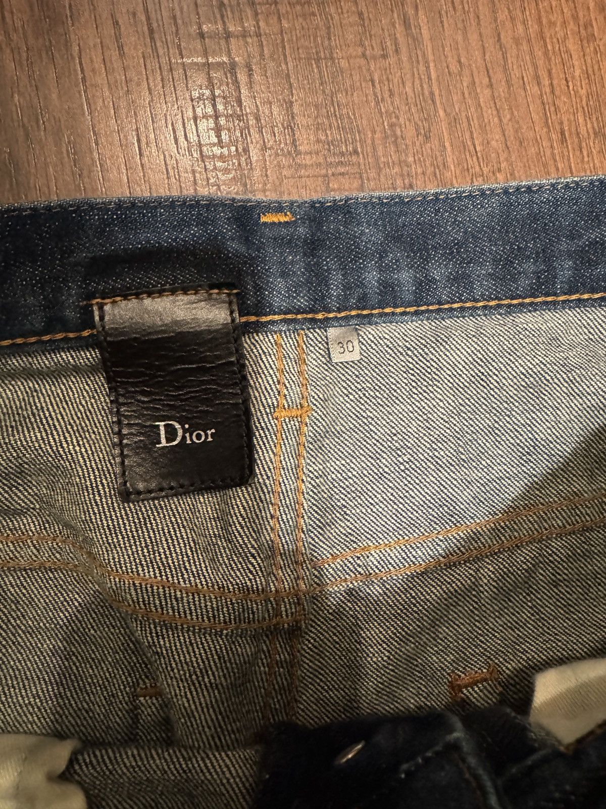 Dior Hedi Slimane Dior Homme Raw Blue Denim Size US 30 / EU 46 - 3 Thumbnail