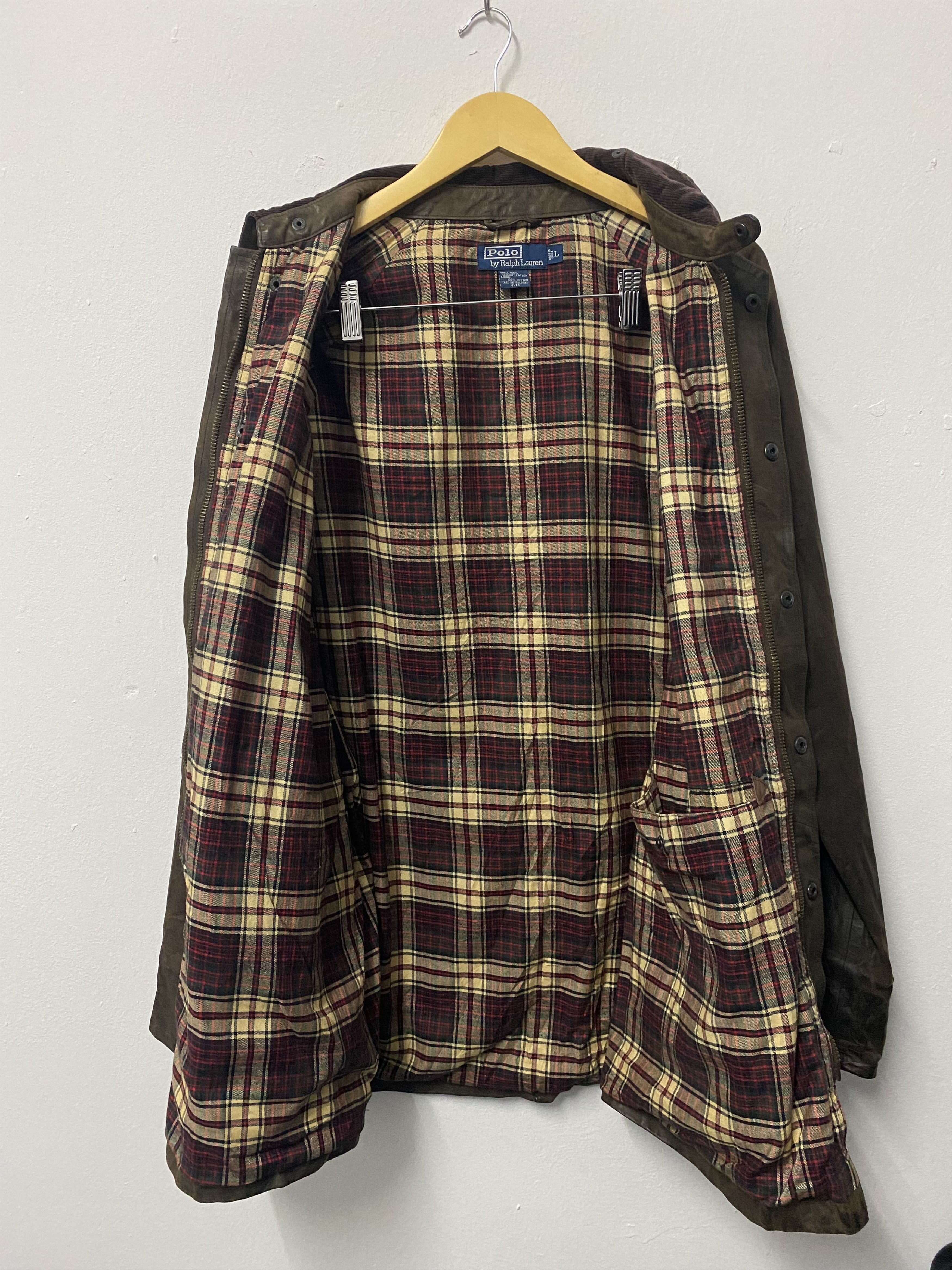 Polo Ralph Lauren VTG Polo Ralph Lauren Genuine Leather Hunting Jacket Size US L / EU 52-54 / 3 - 4 Thumbnail