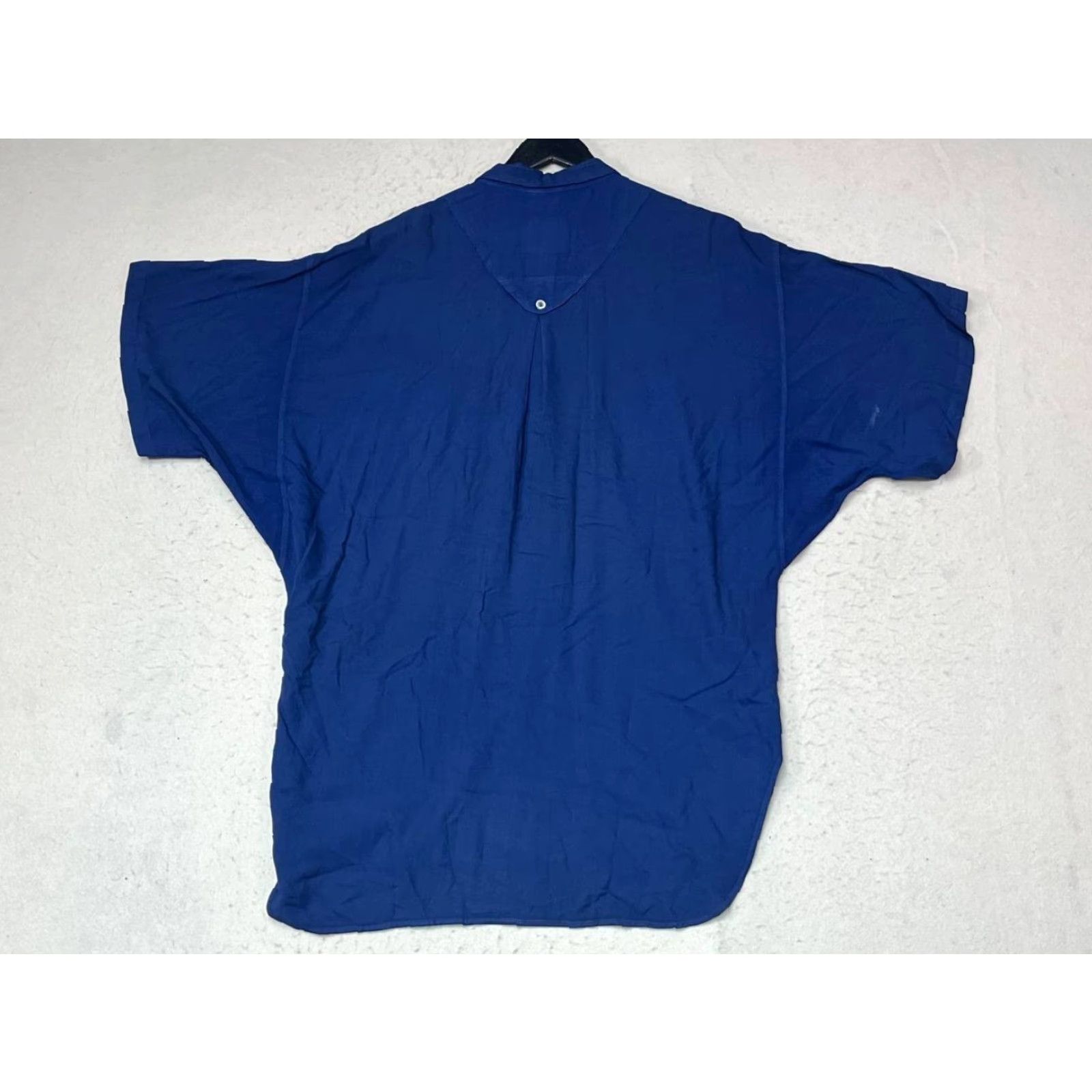 Vintage VINTAGE Funny George Garat Button-Up Shirt XL Short Sleeve Blue Mens Size XL Button-Up Shirt Size US XL / EU 56 / 4 - 2 Thumbnail