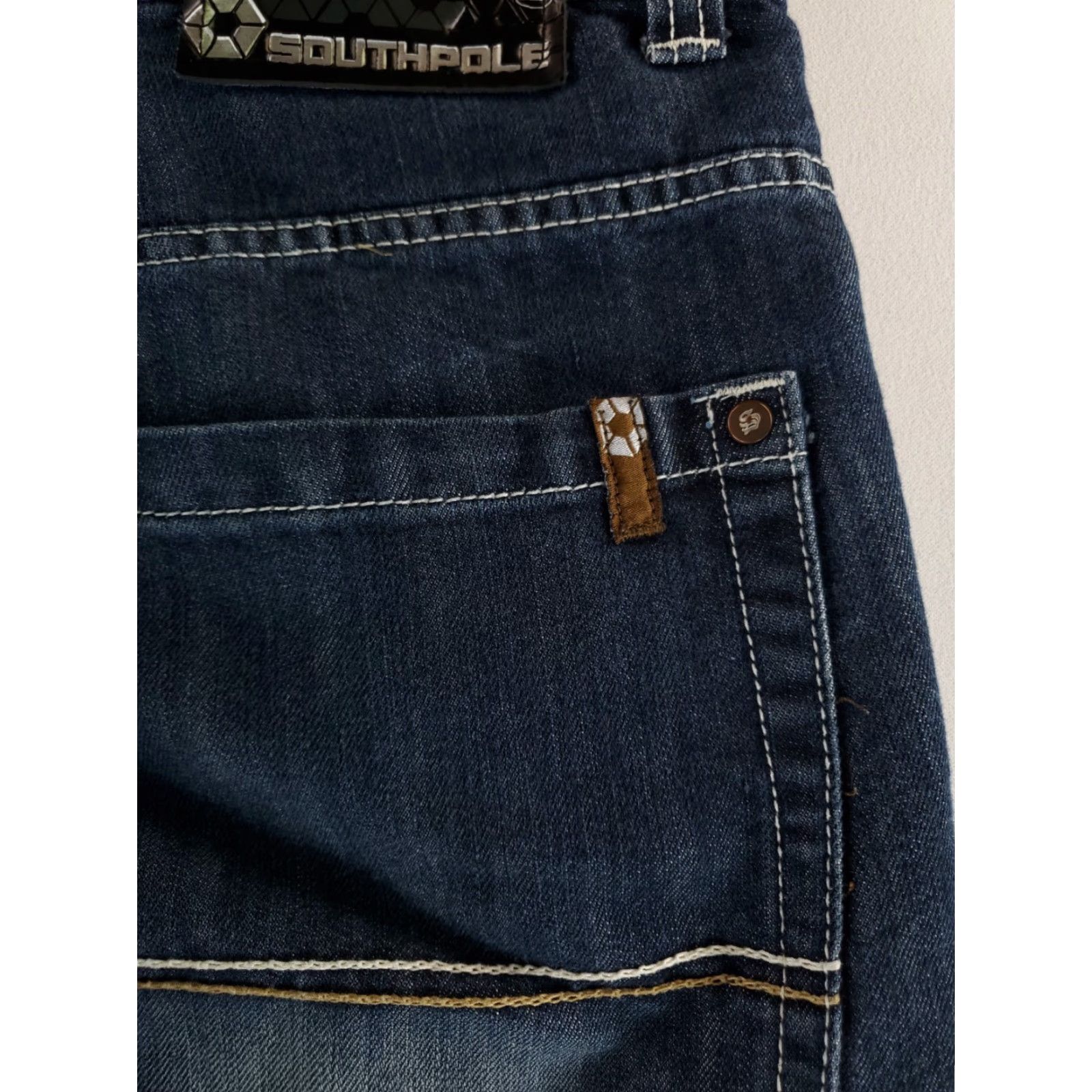 Southpole VINTAGE Southpole Jeans Wide-Leg Baggy 4180 Blue Men's 38 Adult 38x30 Actual Clothing Jeans Size US 38 / EU 54 - 4 Thumbnail