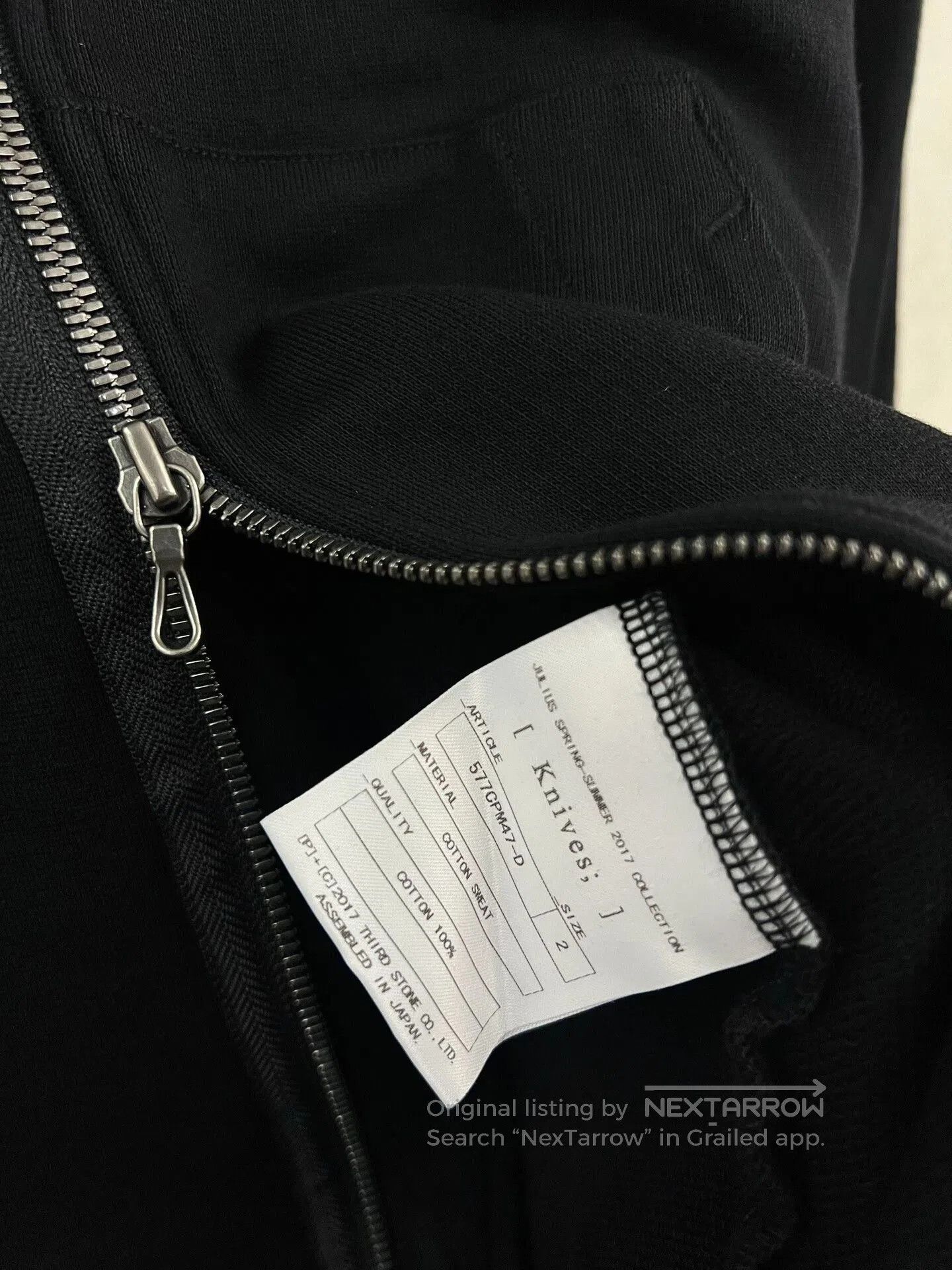Julius Julius_7 Hooded Flare Sleeve Sweatshirt. Size M / US 6-8 / IT 42-44 - 9 Thumbnail