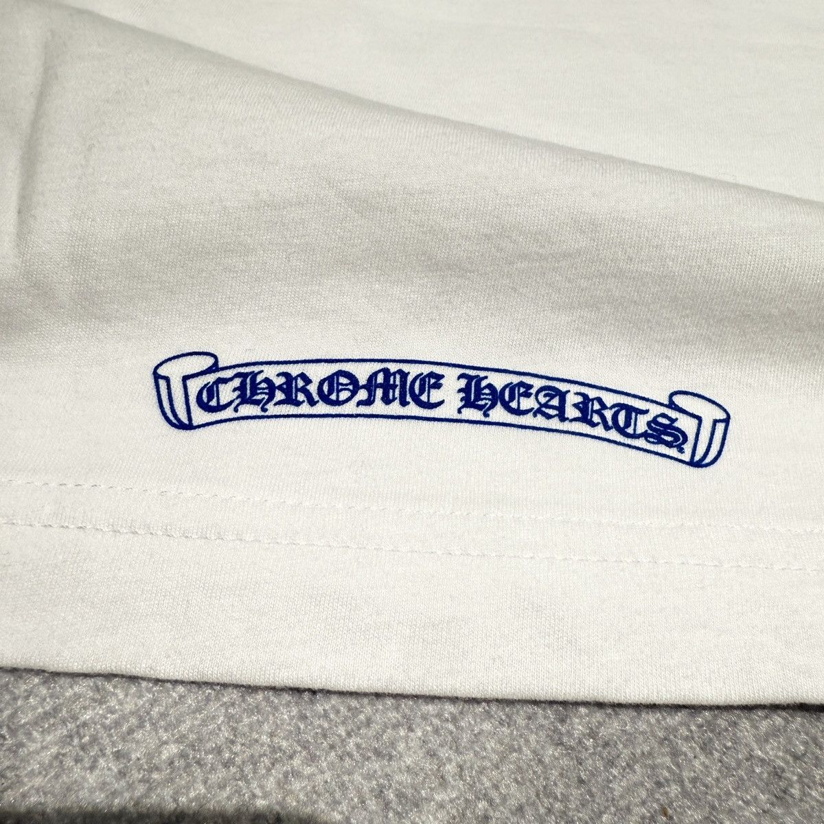 Chrome Hearts Chrome Hearts Blue Print Black Neck Logo Tee Size US XL / EU 56 / 4 - 7 Thumbnail