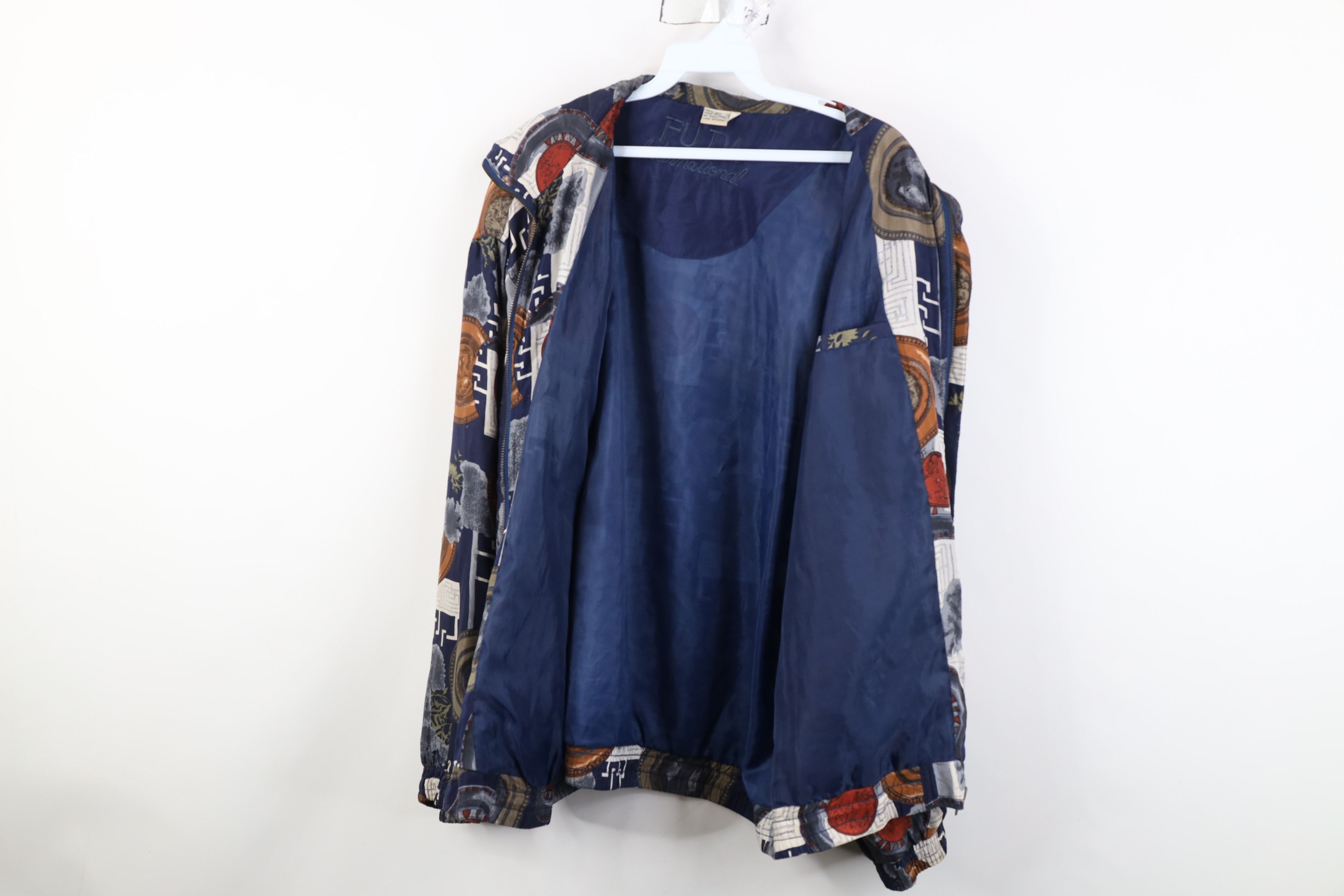 Vintage Vintage 90s Streetwear Silk Ful Zip Windbreaker Jacket Size XL / US 12-14 / IT 48-50 - 11 Thumbnail
