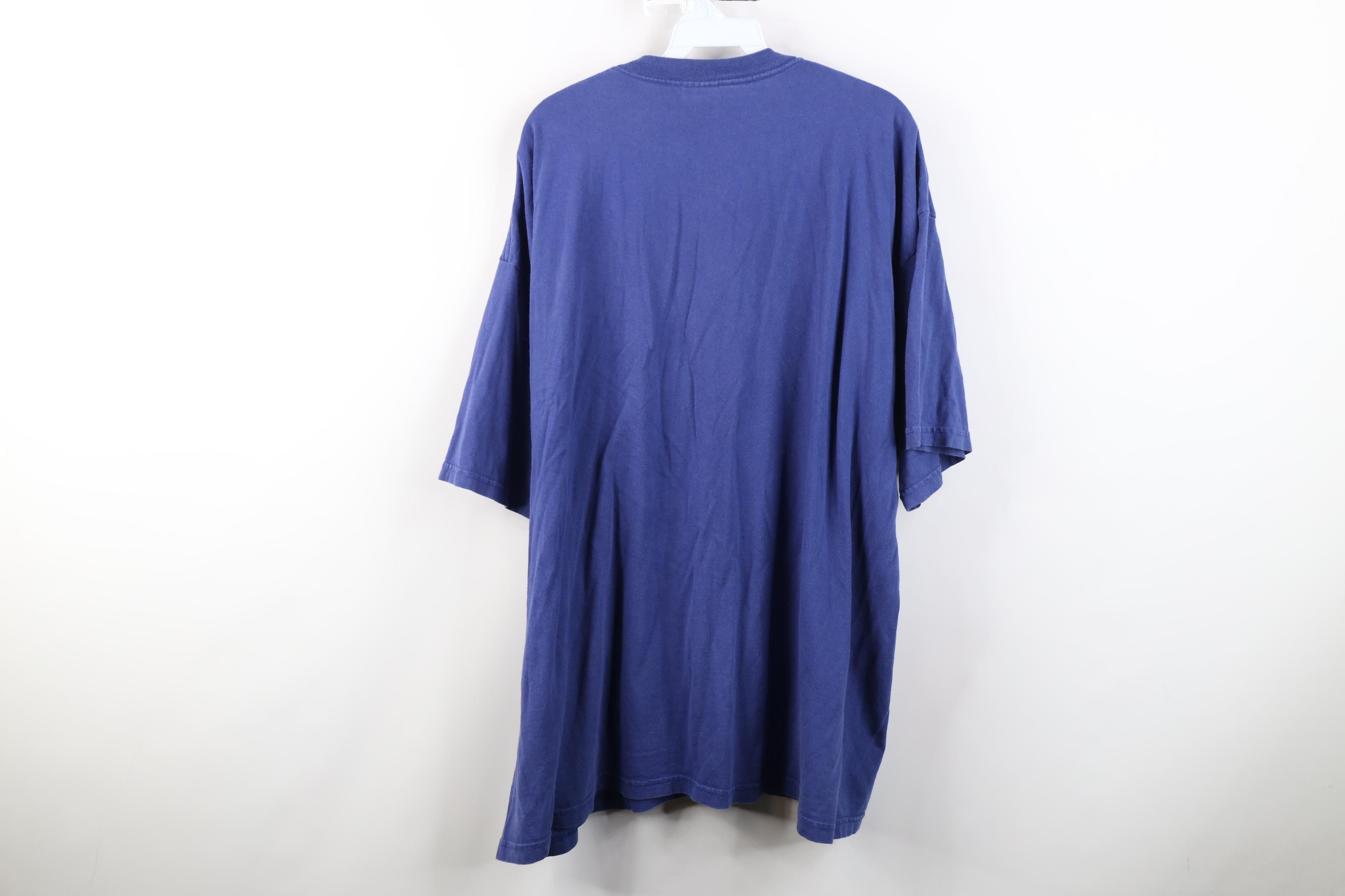 Vintage Vintage 90s Y2K Streetwear NYC New York City T-Shirt Blue Size US XXL / EU 58 / 5 - 12 Thumbnail
