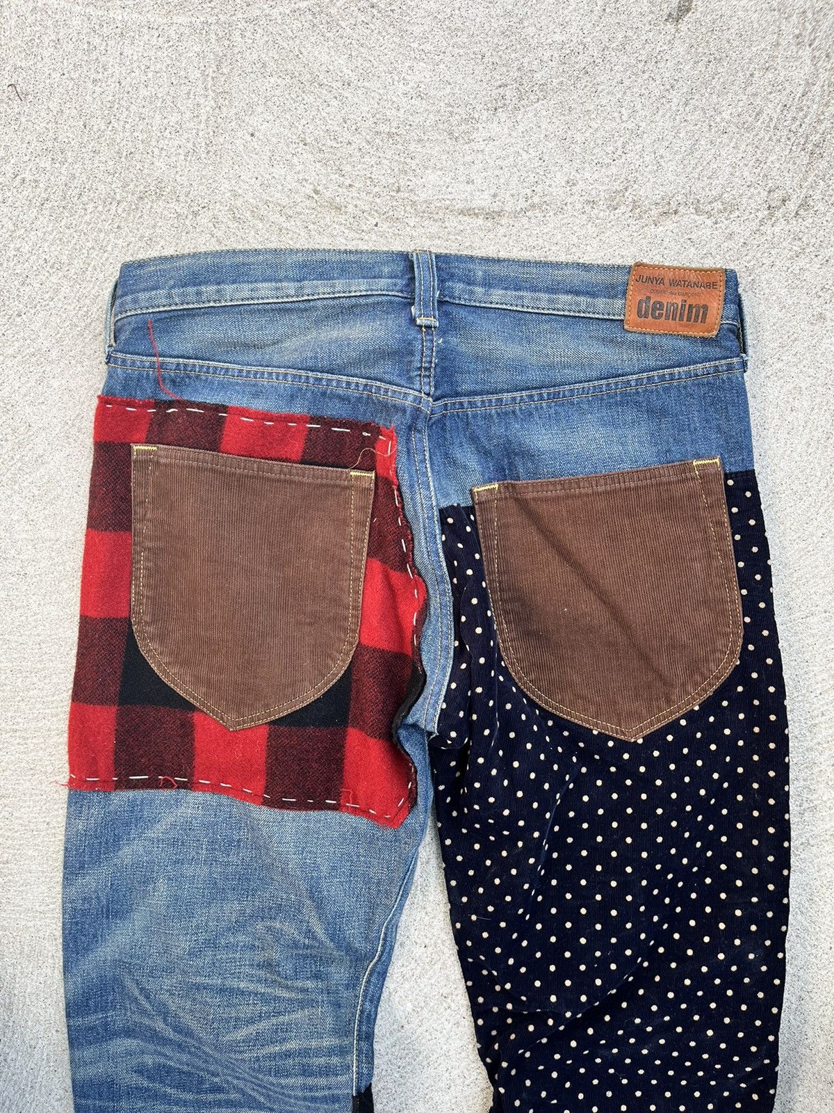 Comme des Garcons × Junya Watanabe AD FW 2013 Patchwork Denim Size US 34 / EU 50 - 7 Thumbnail