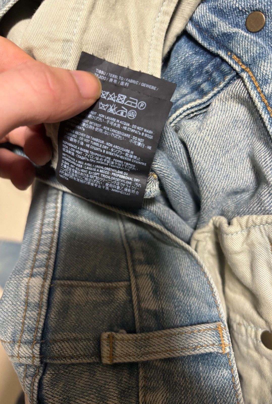 Saint Laurent Paris Saint Laurent SLP 2016FW D02 Light Blue Slashed Jeans Size US 31 - 7 Thumbnail