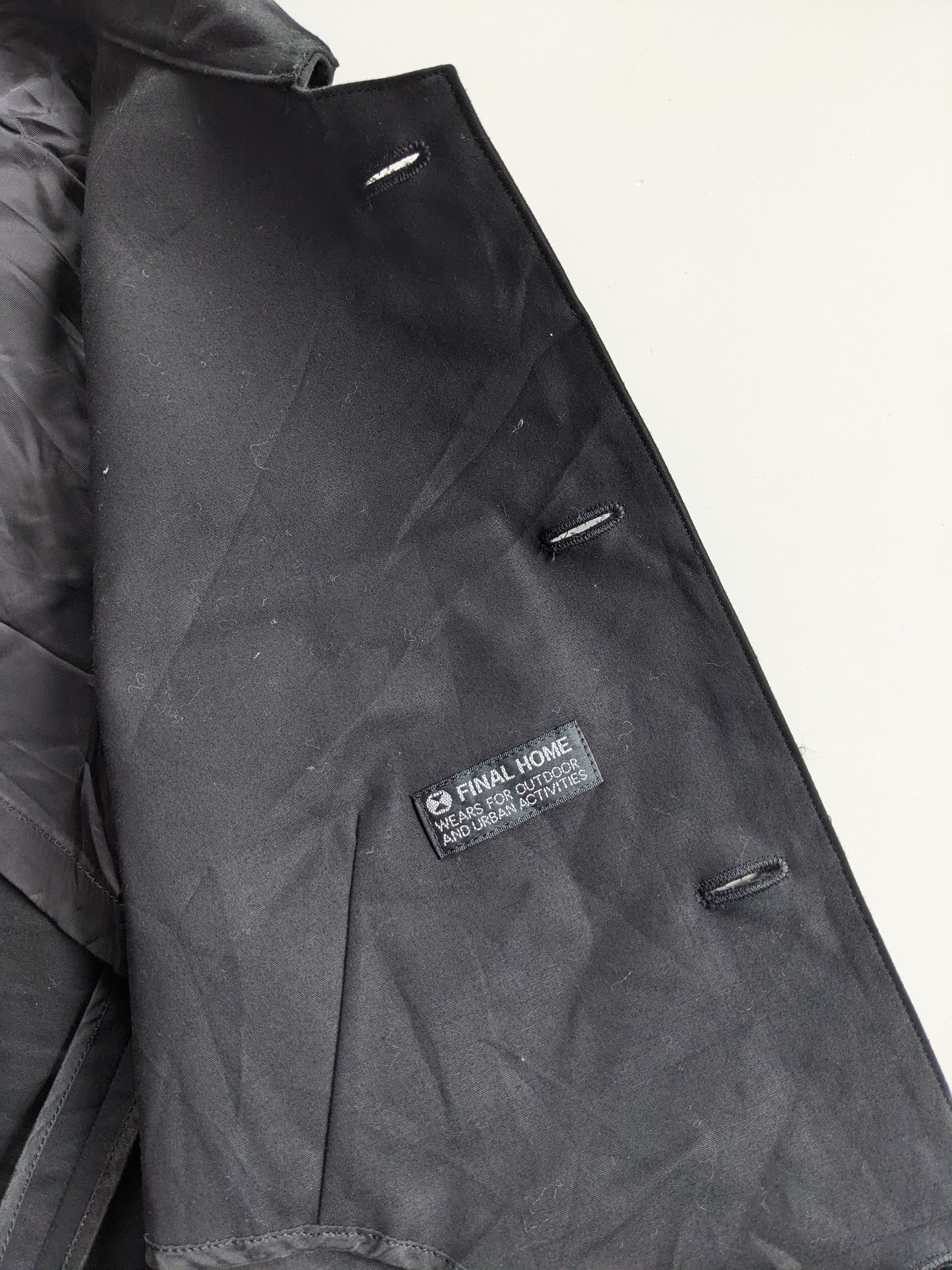 Final Home Final Home Black Utility Vest Vintage Size US M / EU 48-50 / 2 - 6 Thumbnail