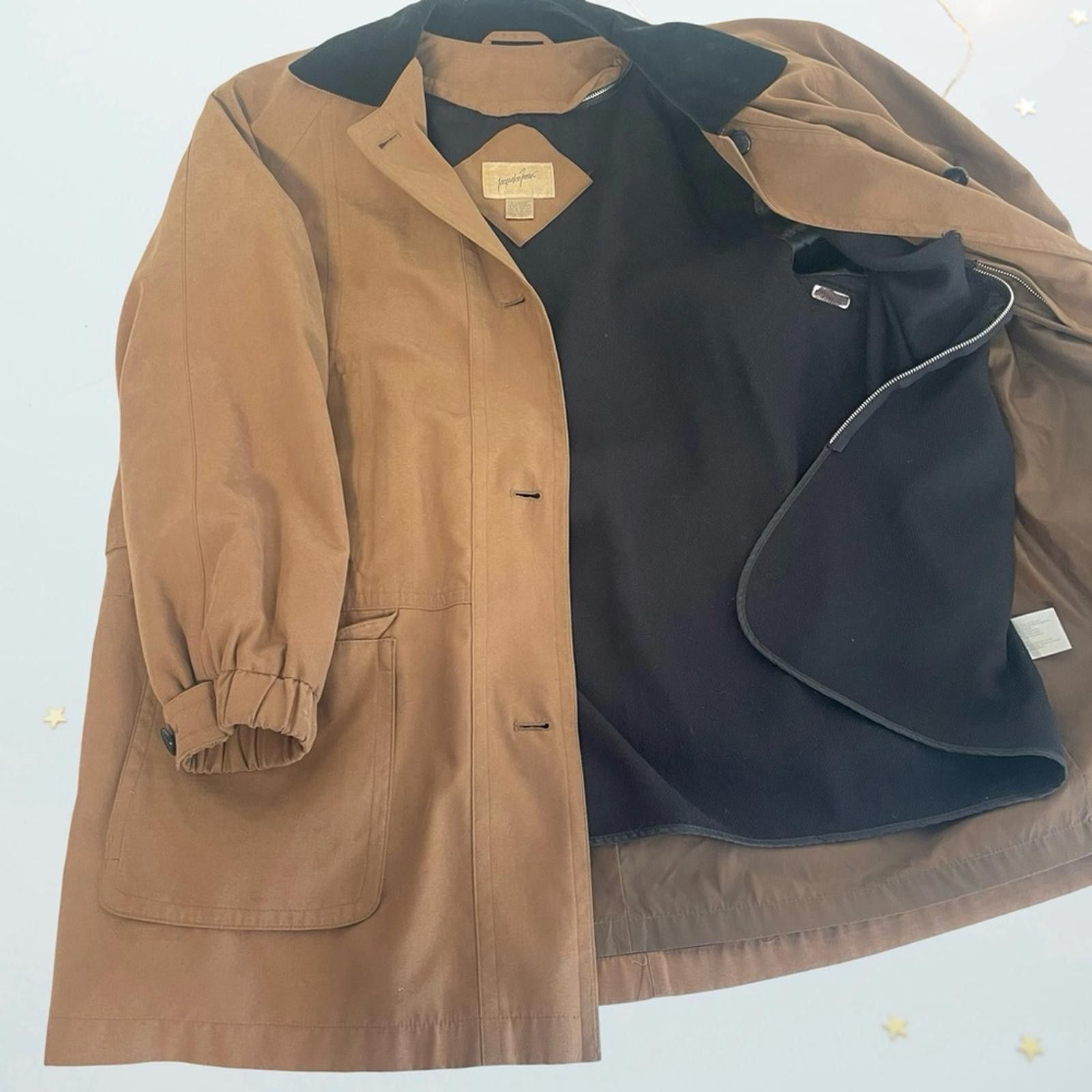 Other Jacqueline Ferrar Tan and Black Women's winter coat -XL size Size XL / US 12-14 / IT 48-50 - 3 Thumbnail