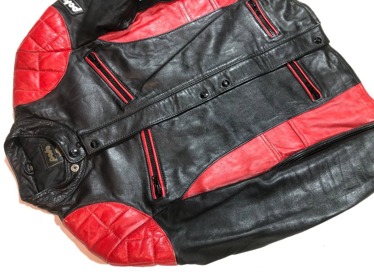 Vintage Polo Racing Moto Biker Leather Jacket Vintage Size US M / EU 48-50 / 2 - 5 Thumbnail
