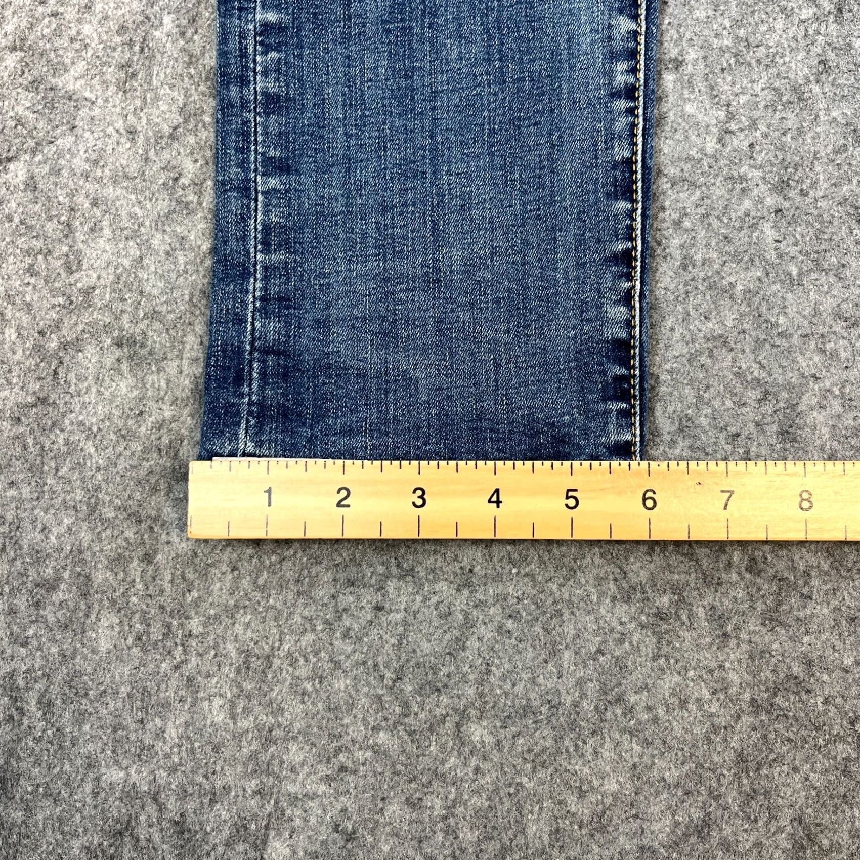 Levi's Levi's 512 Jeans Slim Skinny 34 34 Blue Mid Wash Fades Whiskers Stretch Denim Male Mens Size US 34 / EU 50 - 3 Thumbnail