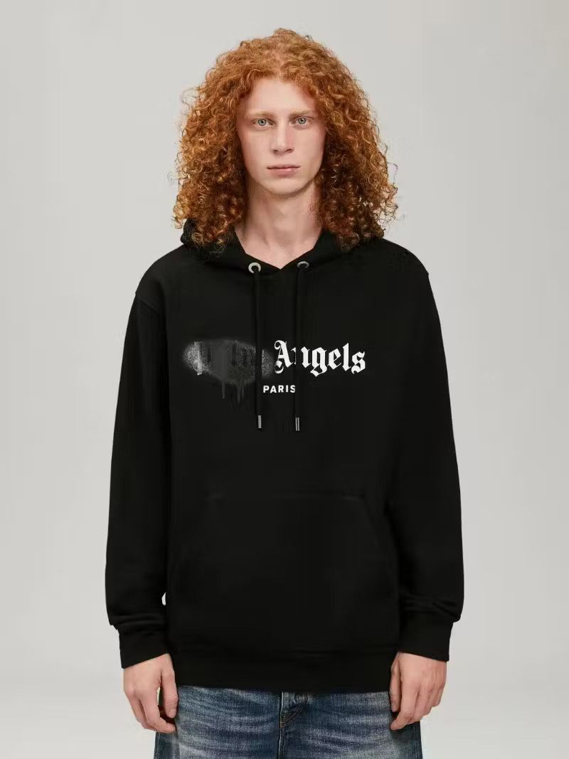 Palm Angels Paris Sprayed Hoodie in Black Size US XL / EU 56 / 4 - 3 Thumbnail