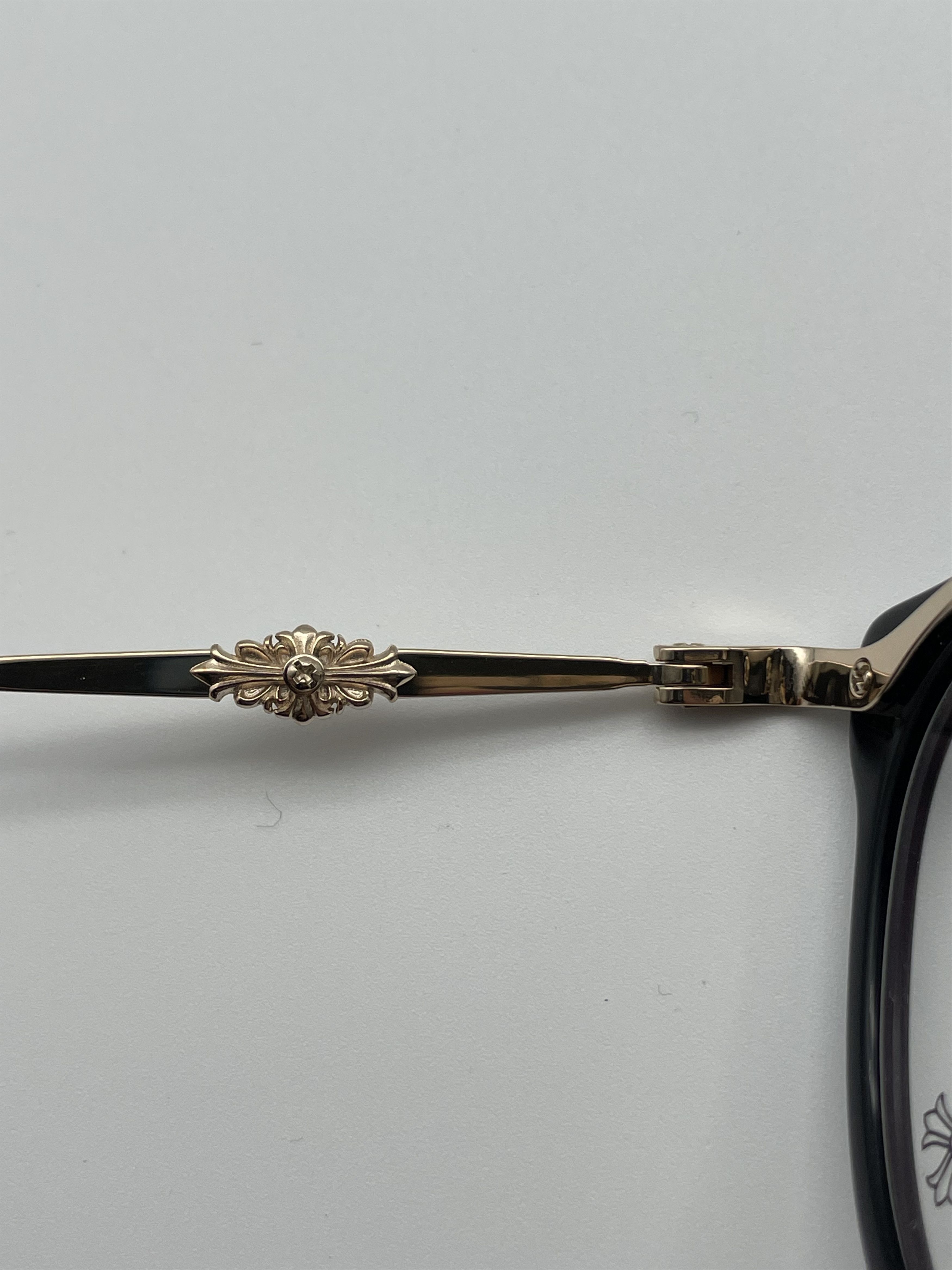 Chrome Hearts Chrome Hearts DIG BIG BK/GP Glasses Frame Size ONE SIZE - 9 Thumbnail