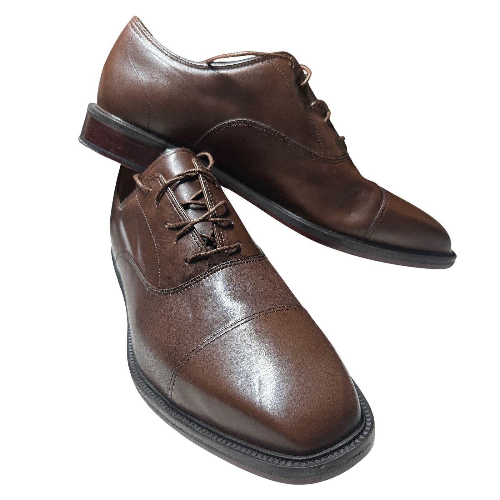 Rockport Rockport Reserve Mens 13 Brown Leather Cap Toe Oxfords NWT Size US 13 / EU 46 - 5 Thumbnail