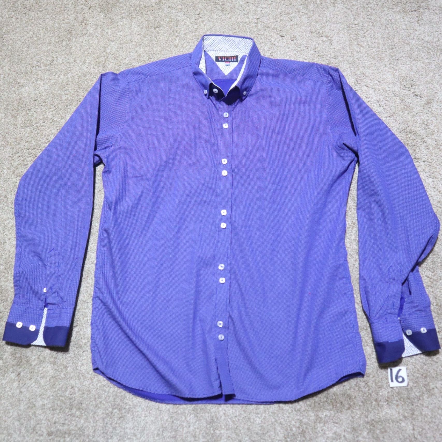 Polo Ralph Lauren VINTAGE Polo Ralph Lauren Shirt Adult Large Navy Blue Button-Down Long Sleeve Mens Size US L / EU 52-54 / 3 - 2 Thumbnail