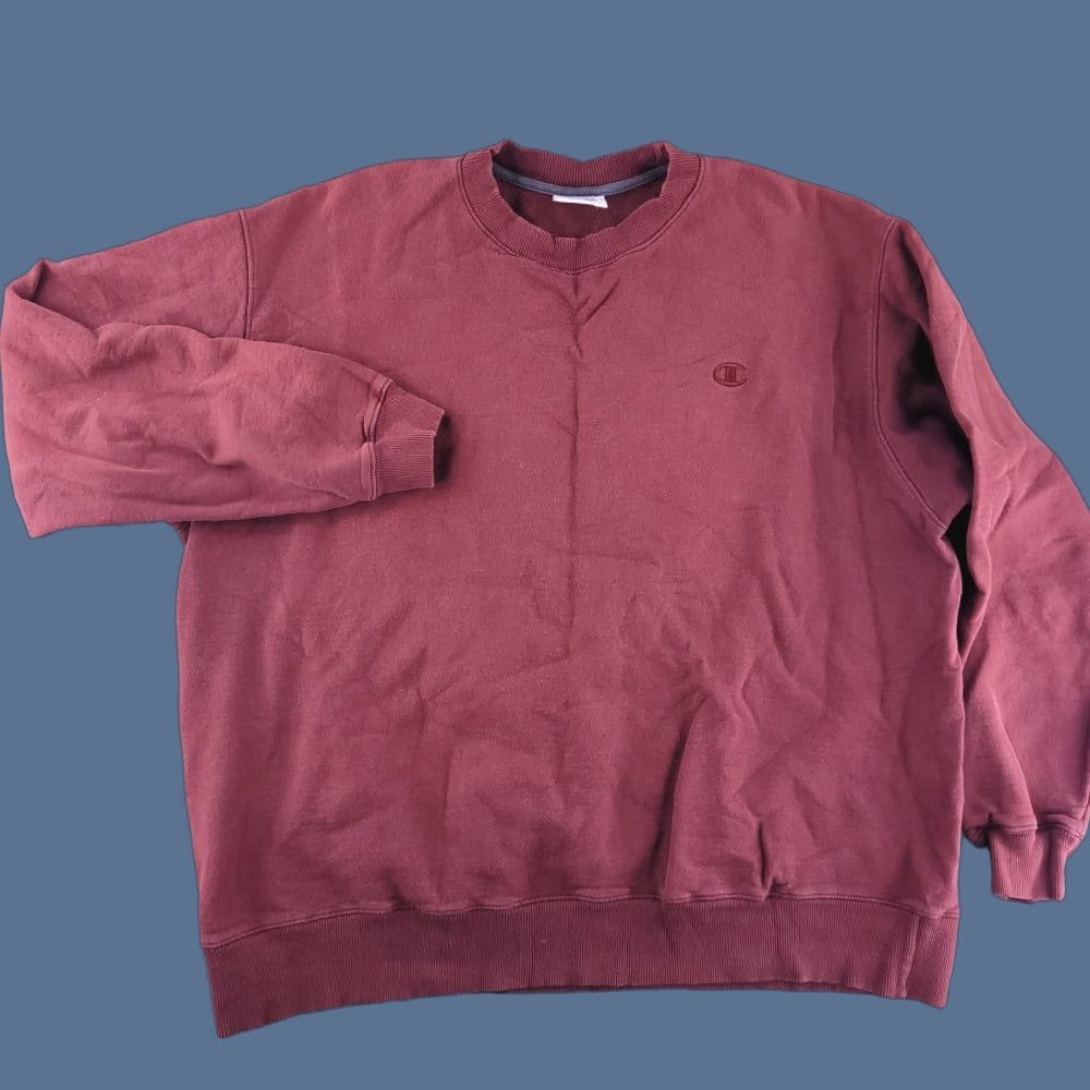 Champion Champion Sweatshirt Mens 2XL Red Crewneck Pullover Long Sleeve Size US XXL / EU 58 / 5 - 1 Thumbnail