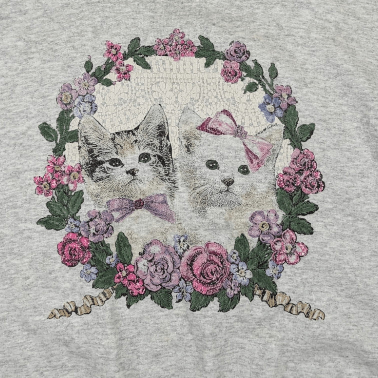 CAT'S PAW Vintage 90's CUTE CAT Animal Tee Jumper Sweatshirt Size XXL / US 16-18 / IT 52-54 - 5 Thumbnail