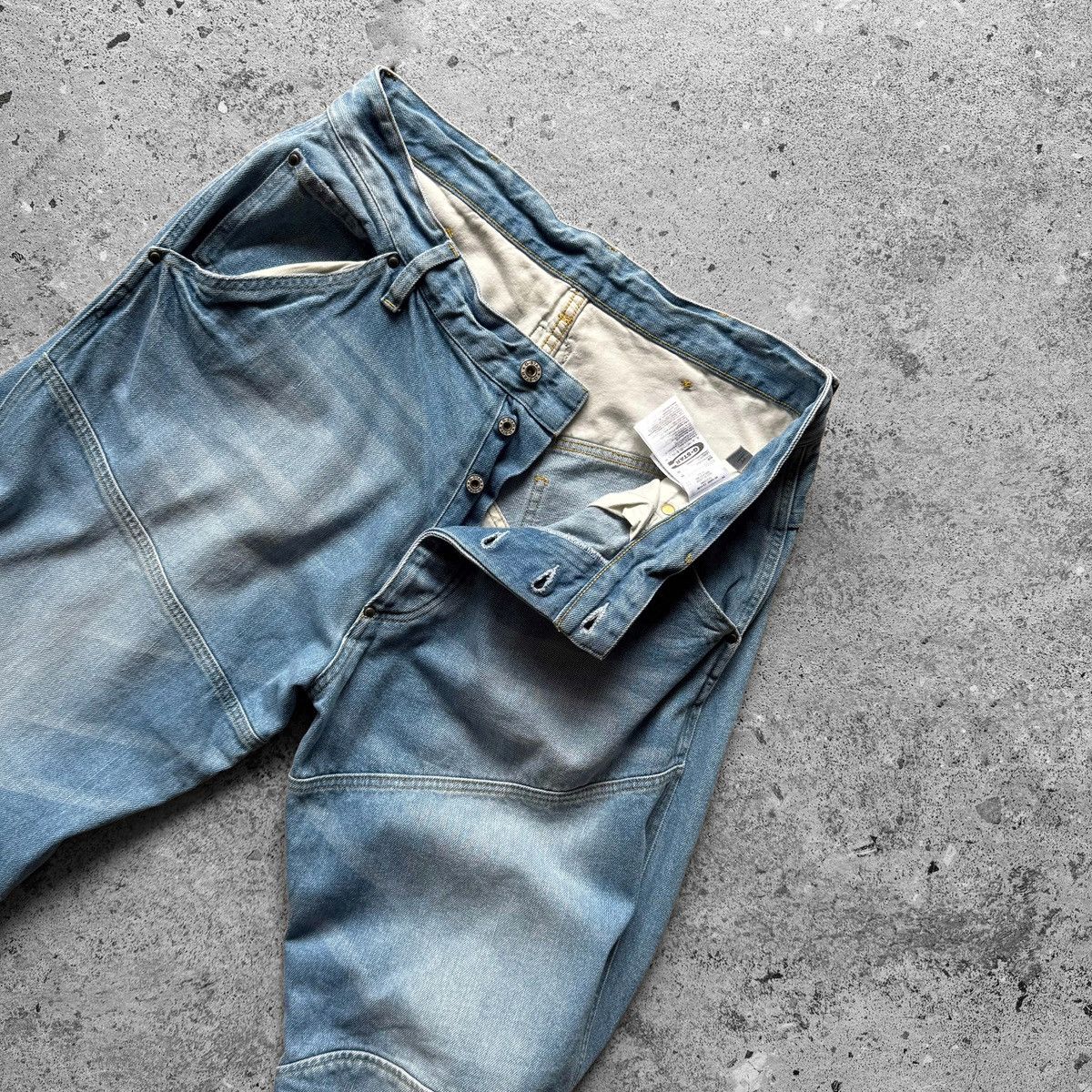 G-Star G-Star Raw Mens Blue 5620 3D Loose Fit Elwood Denim Jeans Size US 32 / EU 48 - 3 Thumbnail