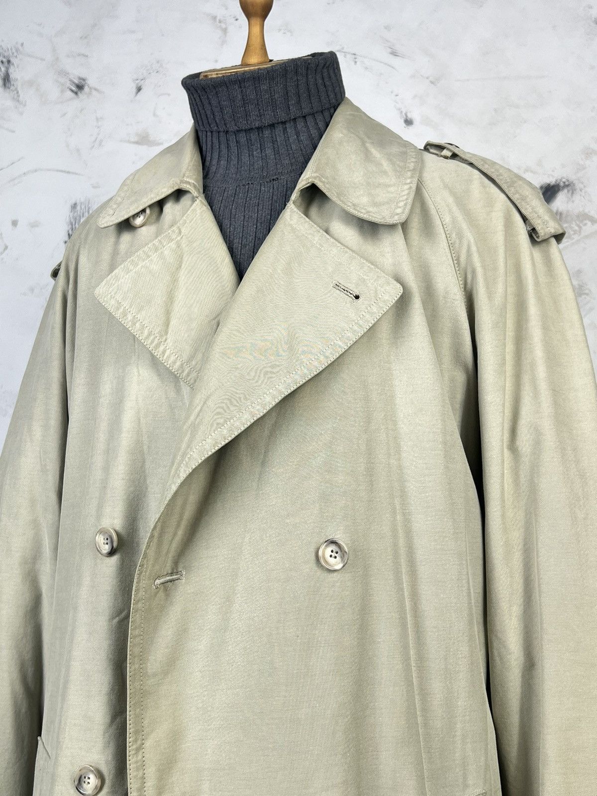 Vintage Vintage Double Breasted Trench Coat Belted Size 54 XL Size US XL / EU 56 / 4 - 5 Thumbnail