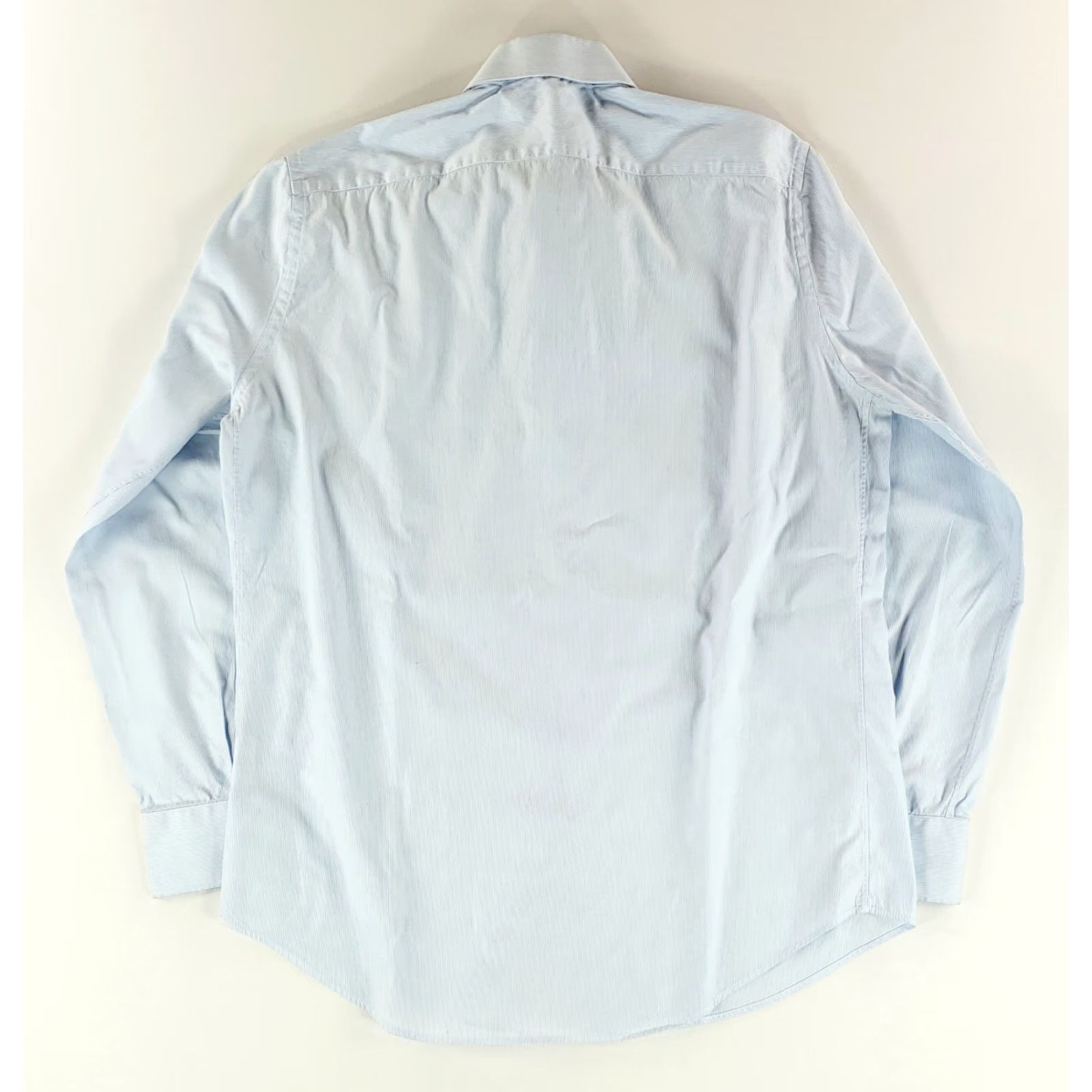 Suitsupply Suitsupply Egyptian Cotton Button Up Shirt Blue White Striped Slim Mens L / 41/16 Mens Size US L / EU 52-54 / 3 - 4 Thumbnail
