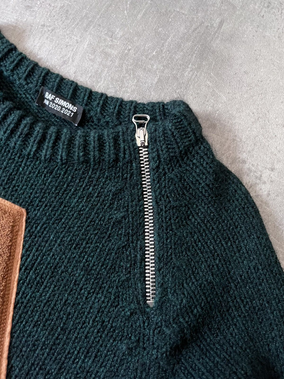 Raf Simons Raf Simons A/W 2020/21 letter A patch sweater green Size US S / EU 44-46 / 1 - 8 Thumbnail