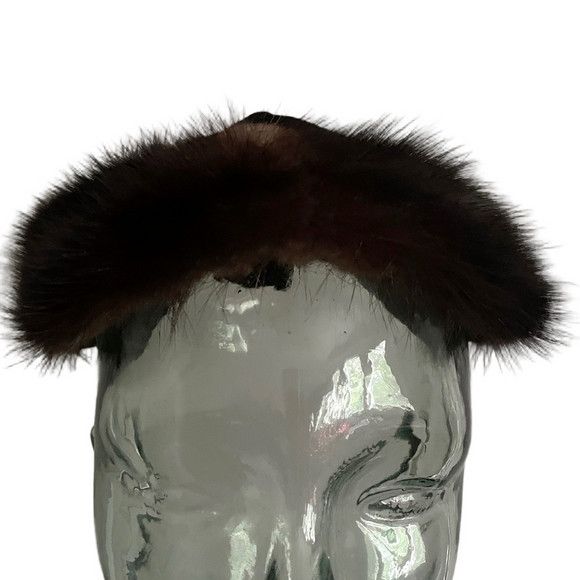 Vintage Vintage Velvet Burlesque Cocktail Sculpted Headband Half Hat Size ONE SIZE - 3 Thumbnail