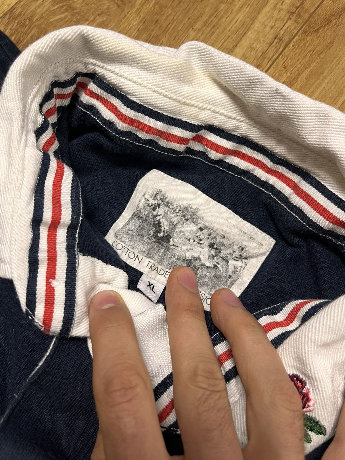 Cotton Traders × Vintage Cotton Traders England Rugby Jersey Polo Vintage Size US XL / EU 56 / 4 - 2 Thumbnail