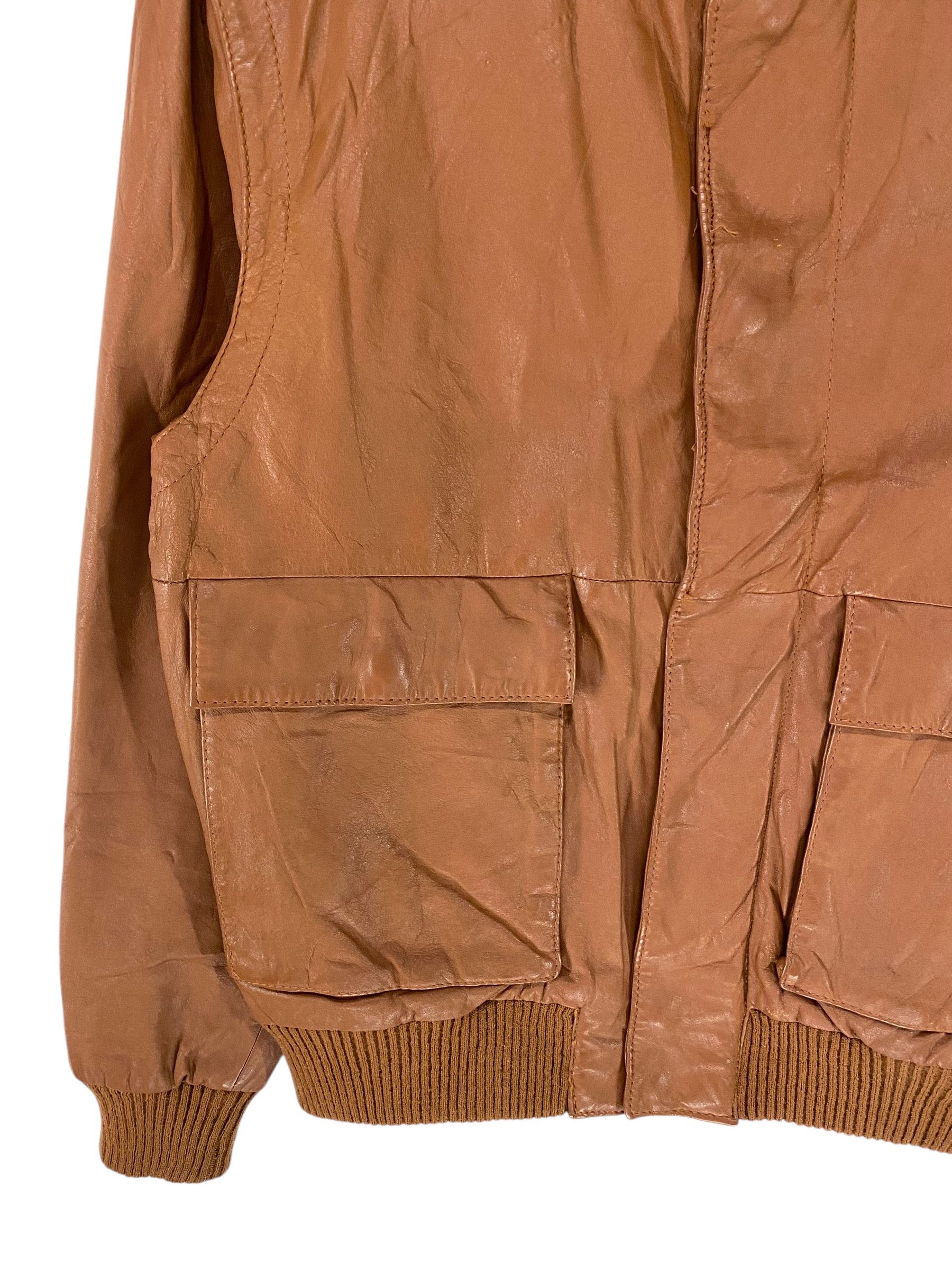 Leather 90s J&C Haward inc type A-2 style cowhide leather jacket Size US M / EU 48-50 / 2 - 5 Thumbnail