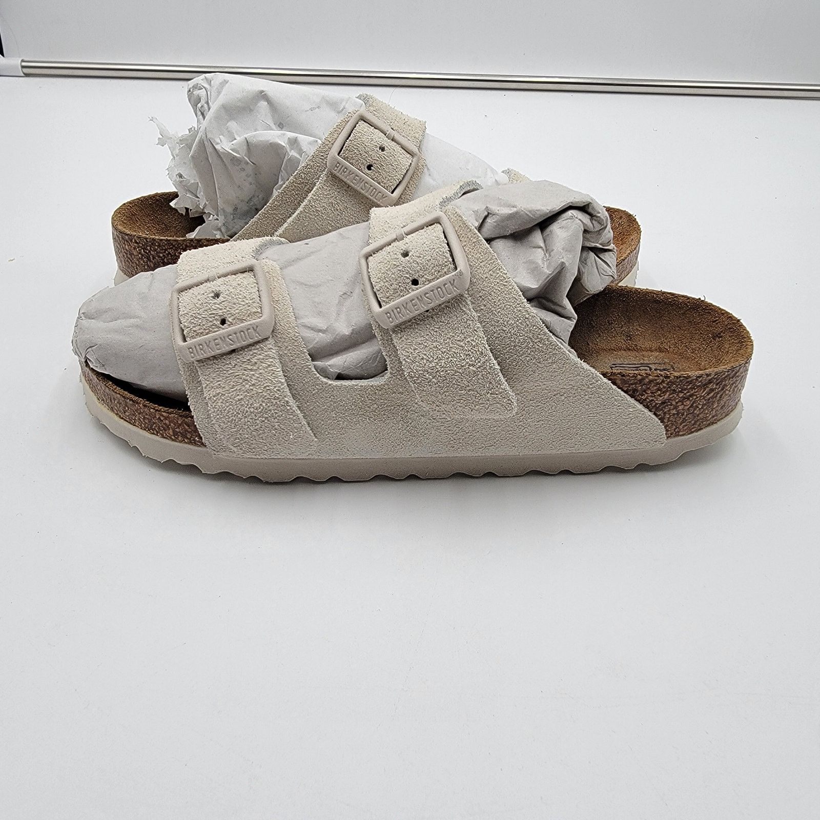 Birkenstock Arizona BS White Wmn Sz 1024952 Narrow Fit