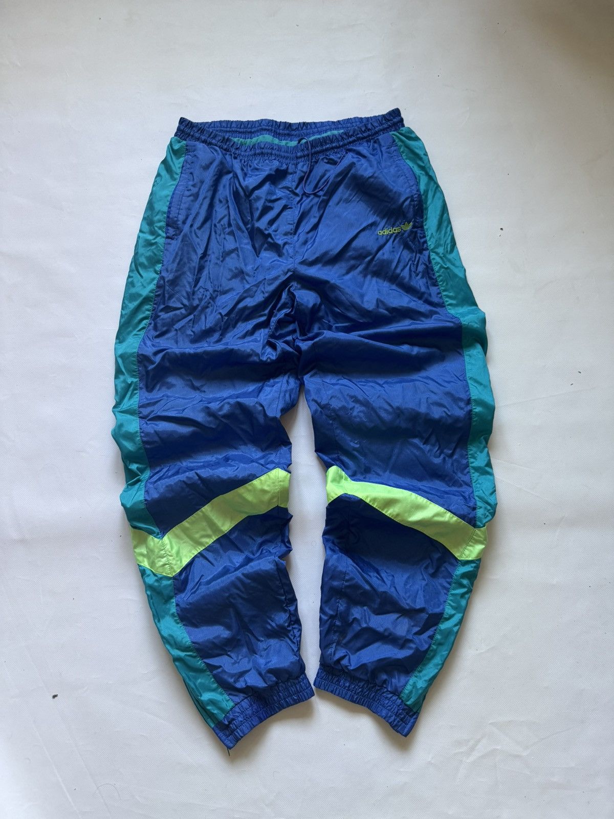 Adidas Vintage 90s Adidas Nylon Tracksuit Blue Teal Y2K Size US XL / EU 56 / 4 - 7 Thumbnail