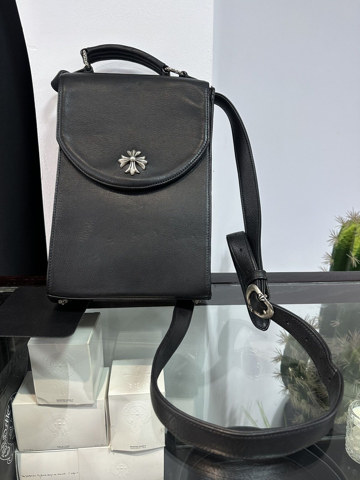 Chrome Hearts Chrome Hearts Chrome Hearts CH Plus 2WAY Leather Size ONE SIZE - 1 Thumbnail