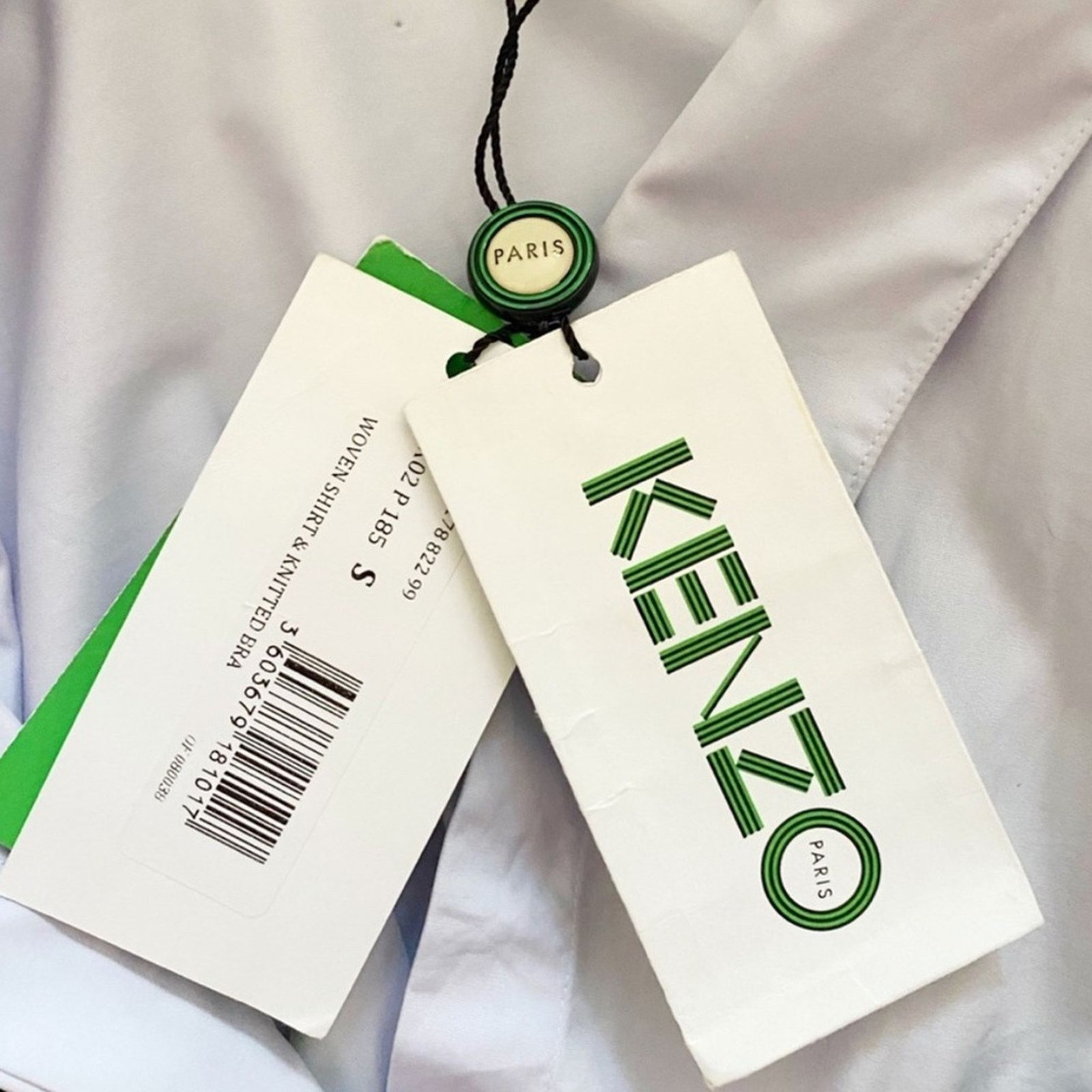 Kenzo NWT Kenzo Bustier Button Down Shirt Knit Bustier S $495 Size S / US 4 / IT 40 - 4 Thumbnail