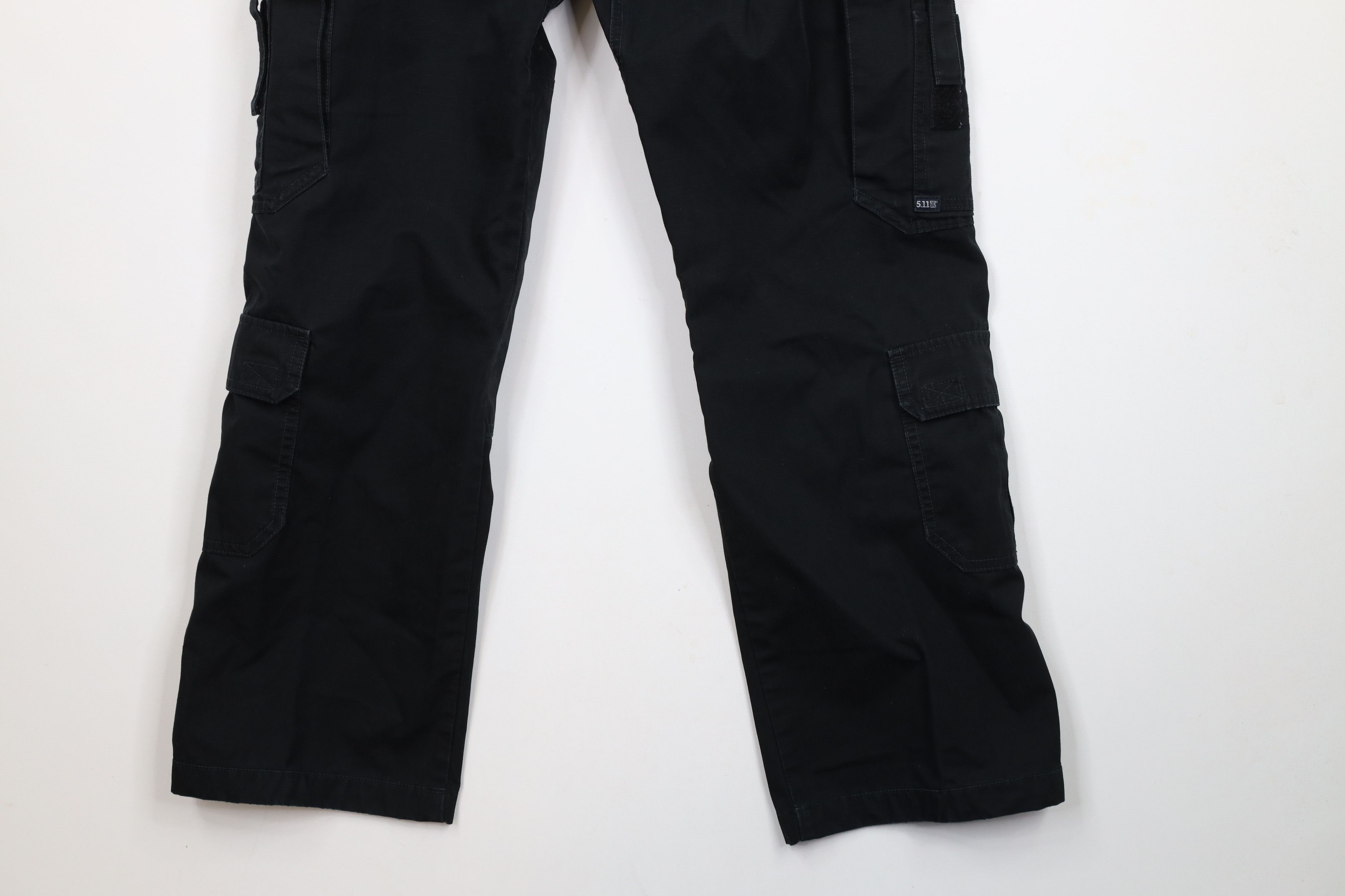 Vintage 5.11 Tactical Series Double Knee Ripstop Cargo Pants Black Size 30" / US 8 / IT 44 - 13 Thumbnail