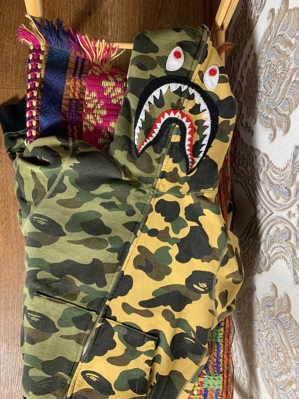 Bape Bape camo shark full zip hoodie Size US S / EU 44-46 / 1 - 1 Thumbnail