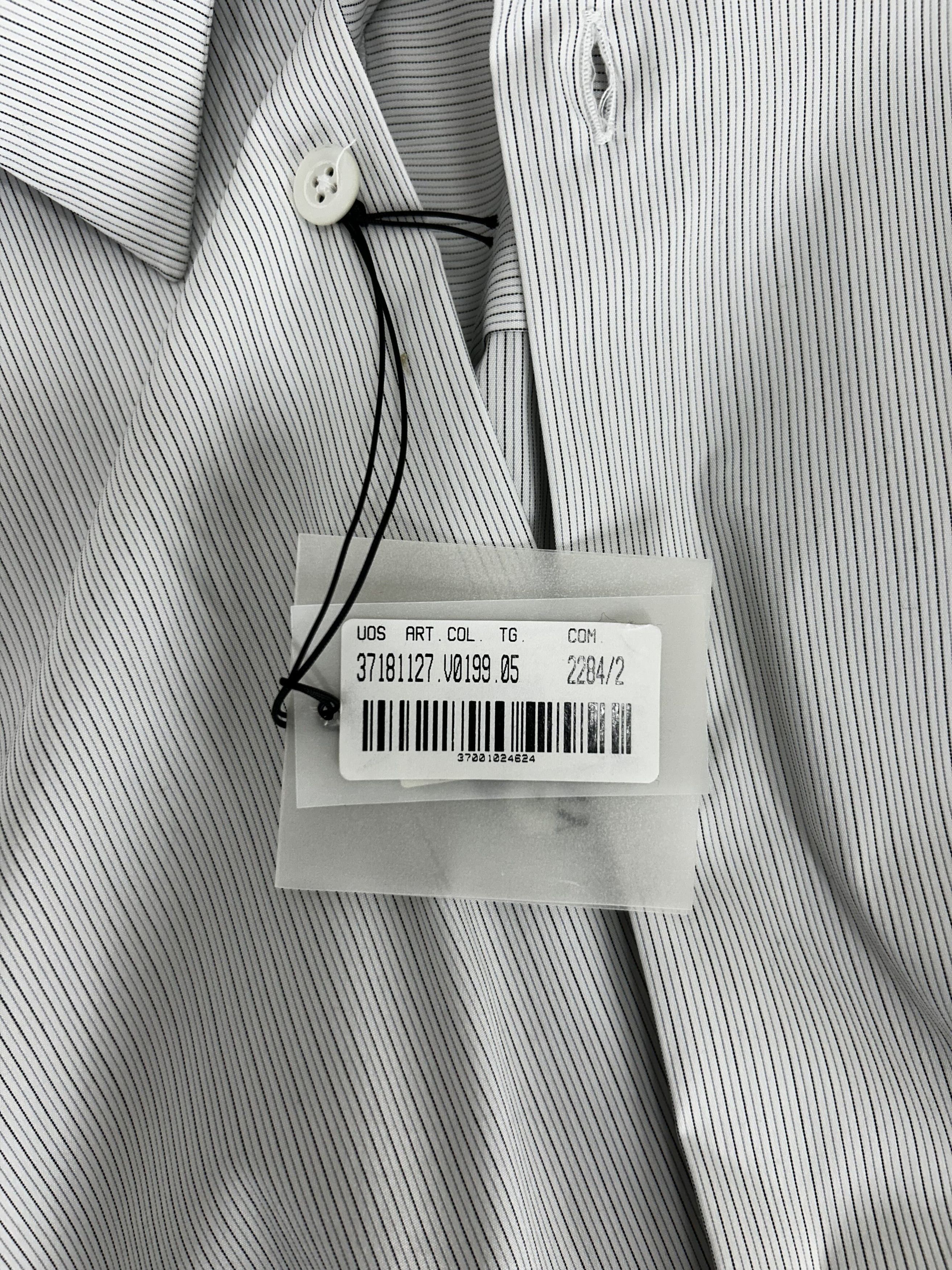 C.P. Company CP Company White Micro Stripe Shirt Size US XXL / EU 58 / 5 - 4 Thumbnail