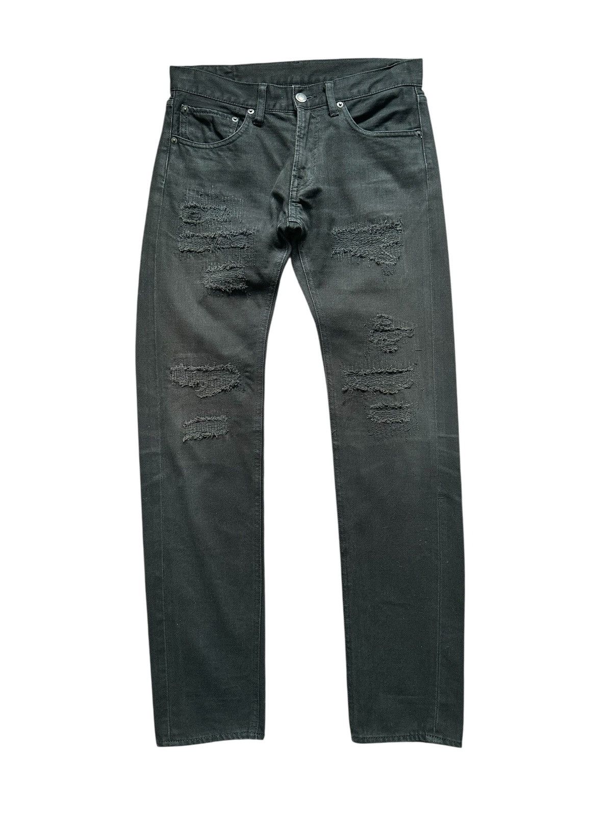 monkey time 00's Monkey time j-rock boro denim jeans Size US 29 - 2 Thumbnail