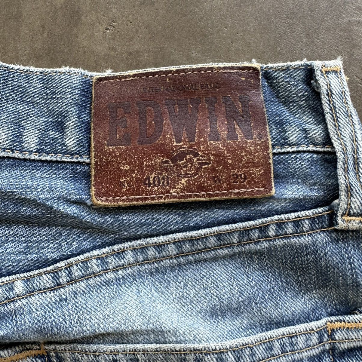 Japanese Brand Vintage Edwin Distressed Faded Denim Jean Pant W28 Size US 28 / EU 44 - 12 Thumbnail