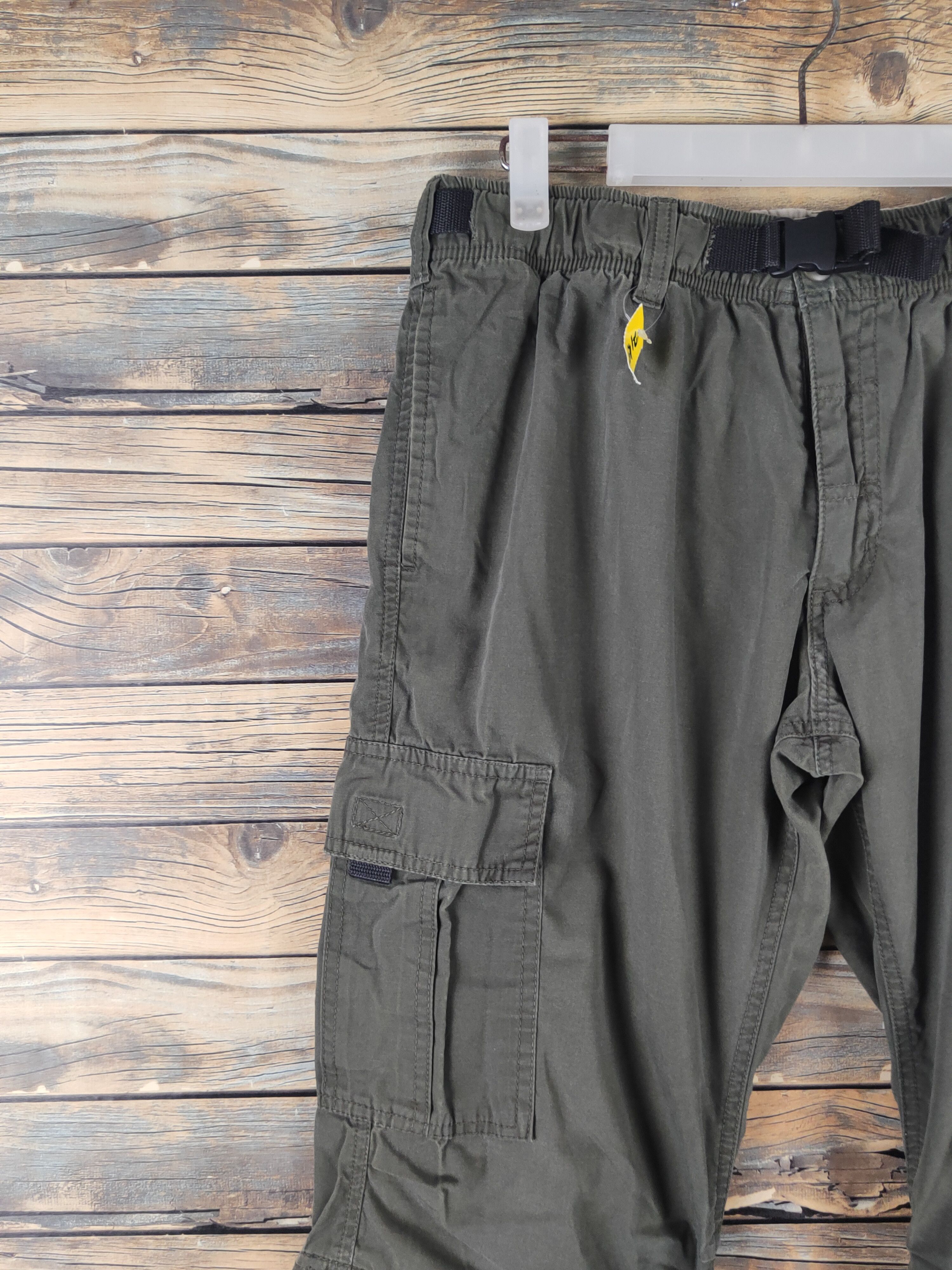 Japanese Brand DL Japanese Brand Dark Olive Multipocket Cargo Pants #2145 Size US 32 / EU 48 - 3 Thumbnail