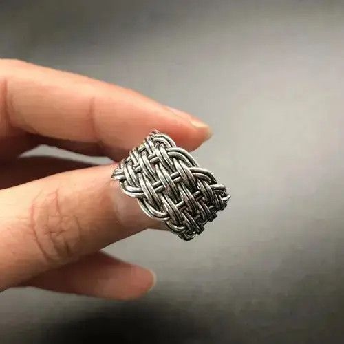 Jewelry Silver Flower Ladies Finger Rings Size ONE SIZE - 1 Thumbnail