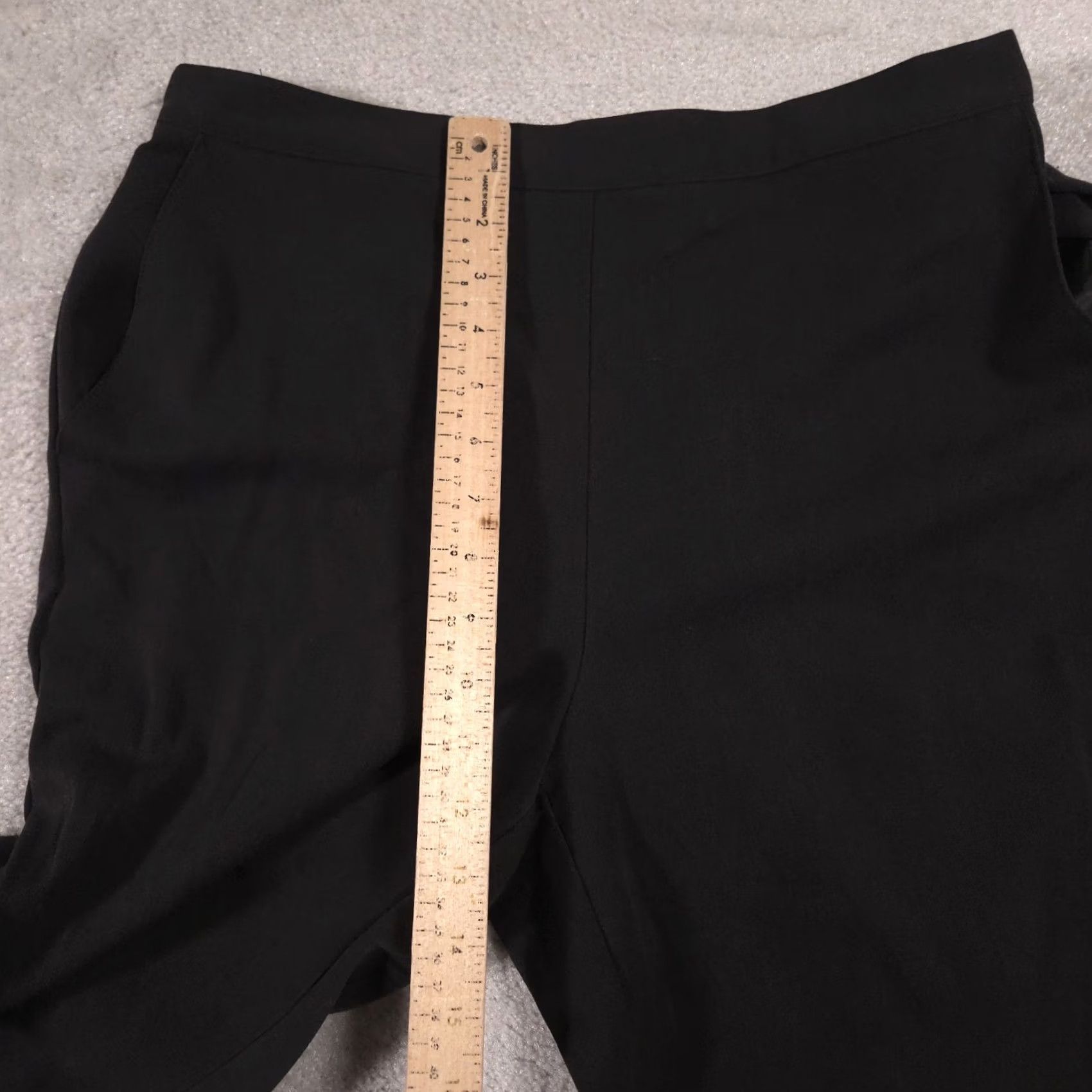 Vintage Alfred Dunner Pants Womens 12 Dark Gray Pull On Elastic Waist Polyester Slacks Size 34" / US 12 / IT 48 - 7 Thumbnail