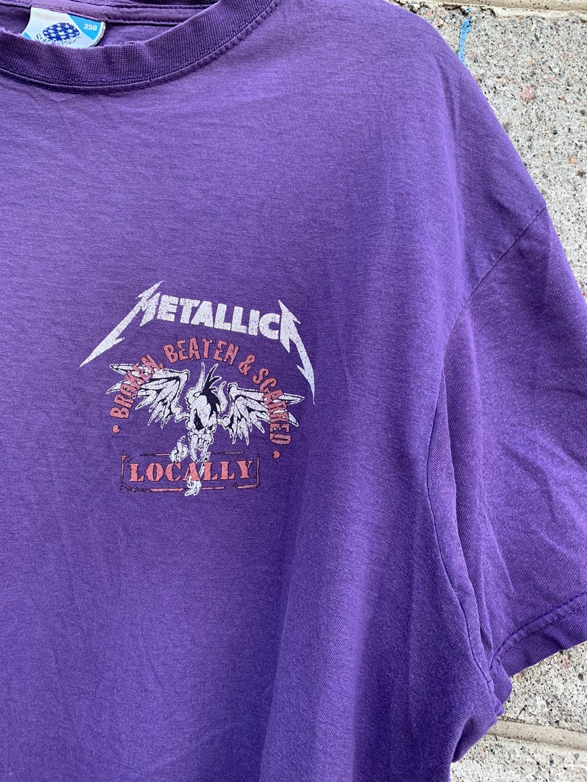 Band Tees × Metallica × Vintage VINTAGE Metallica Broken Beaten & Scarred Locally Shirt Size US XL / EU 56 / 4 - 2 Thumbnail