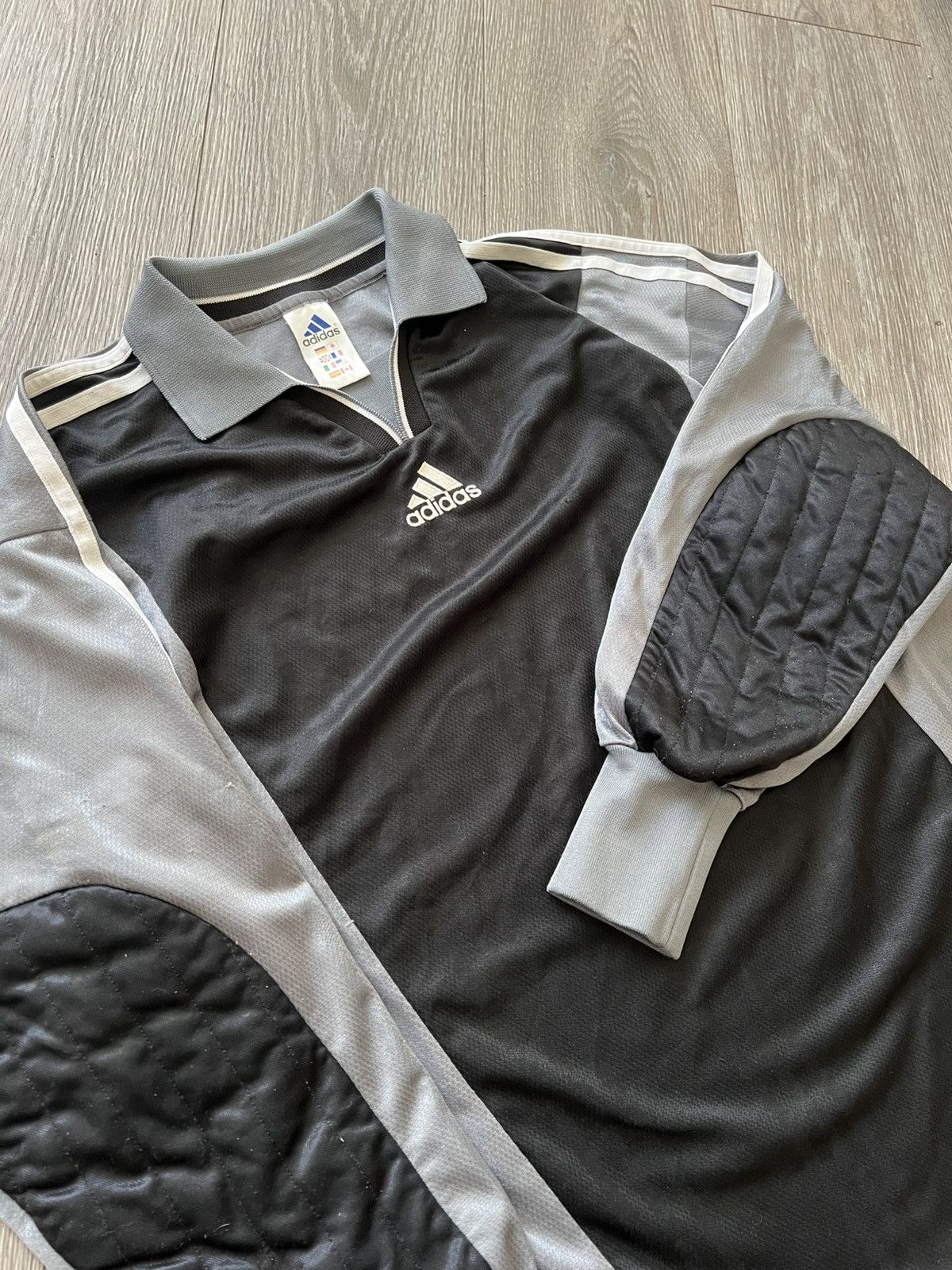 Adidas Vintage 90s Adidas Jersey Long Sleeve Soccer Football Size US M / EU 48-50 / 2 - 9 Thumbnail